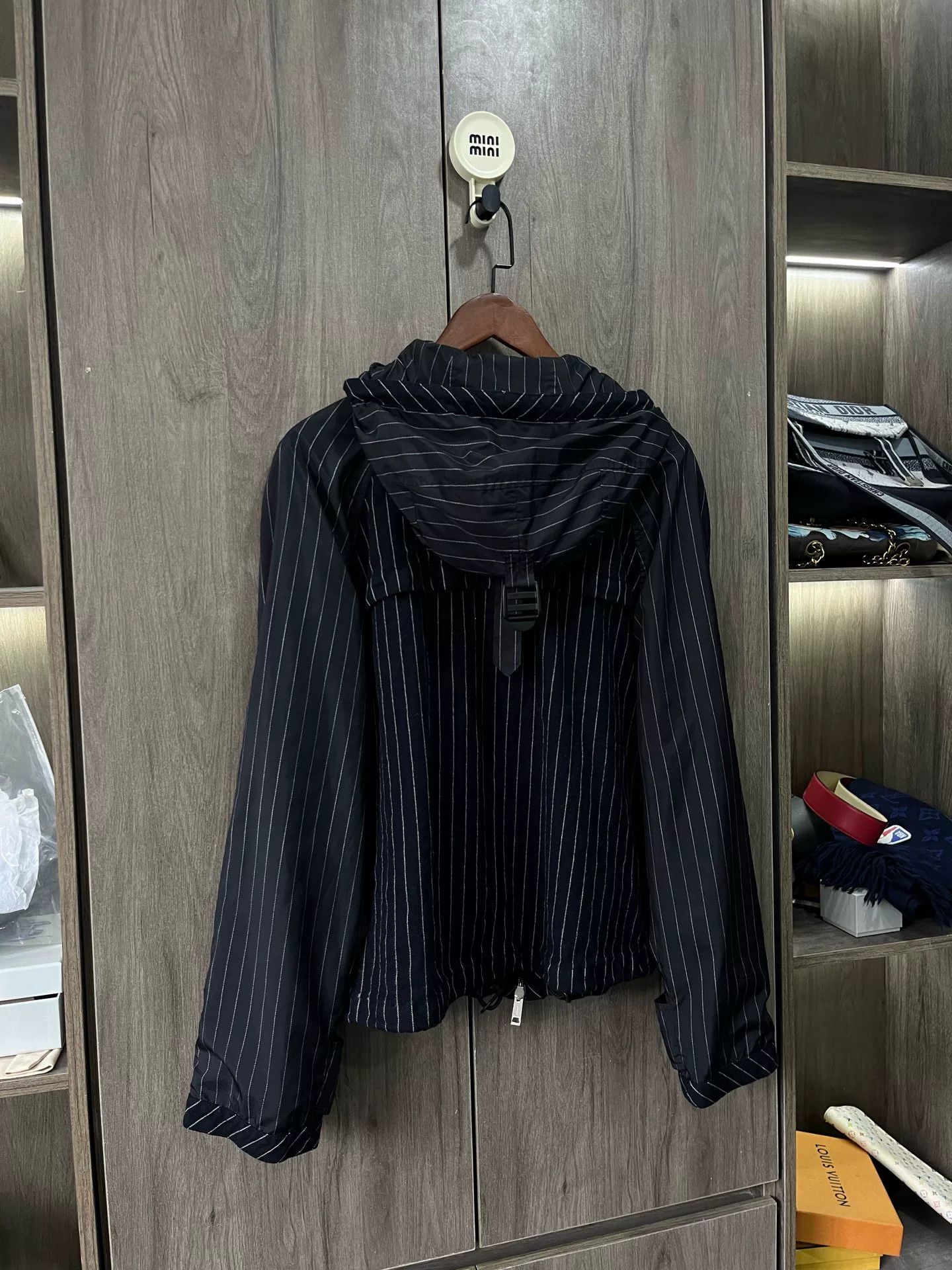 Burberry Burberry Pinstripe Wool Zip Jacket 50 Size US M / EU 48-50 / 2 - 3 Thumbnail