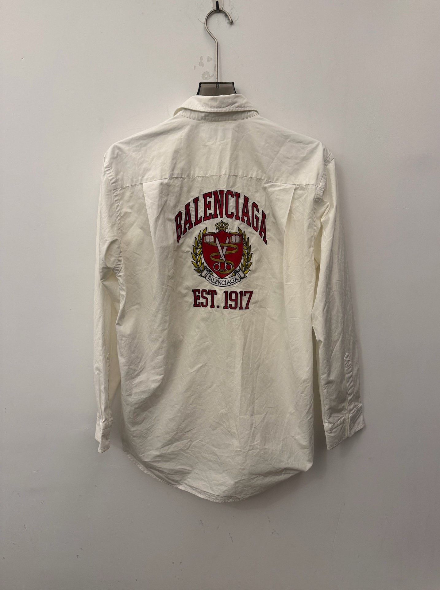 Balenciaga Balenciaga Est 1917 Crest Embroidered Shirt 34 Size XS / US 0-2 / IT 36-38 - 3 Thumbnail