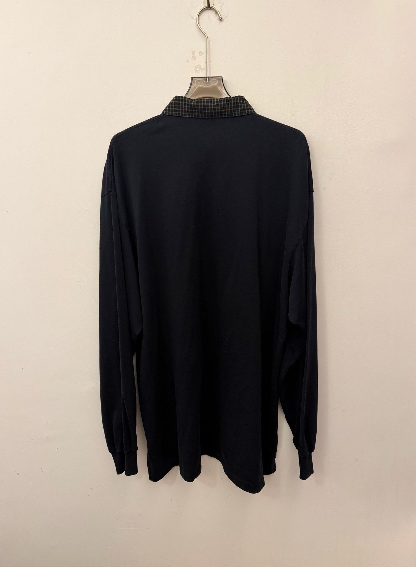 Balenciaga Balenciaga Checkered Collar Long Sleeve Polo Size 3 Size US L / EU 52-54 / 3 - 3 Thumbnail
