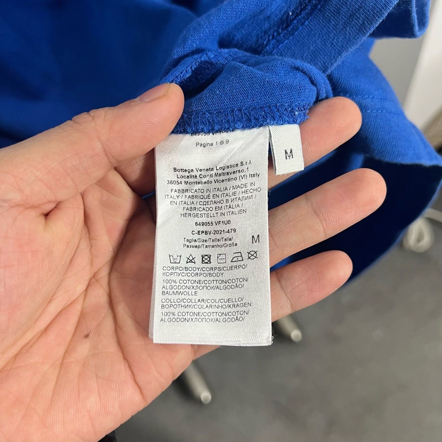 Bottega Veneta Bottega Veneta Blue T-Shirt m Men Size US M / EU 48-50 / 2 - 4 Thumbnail
