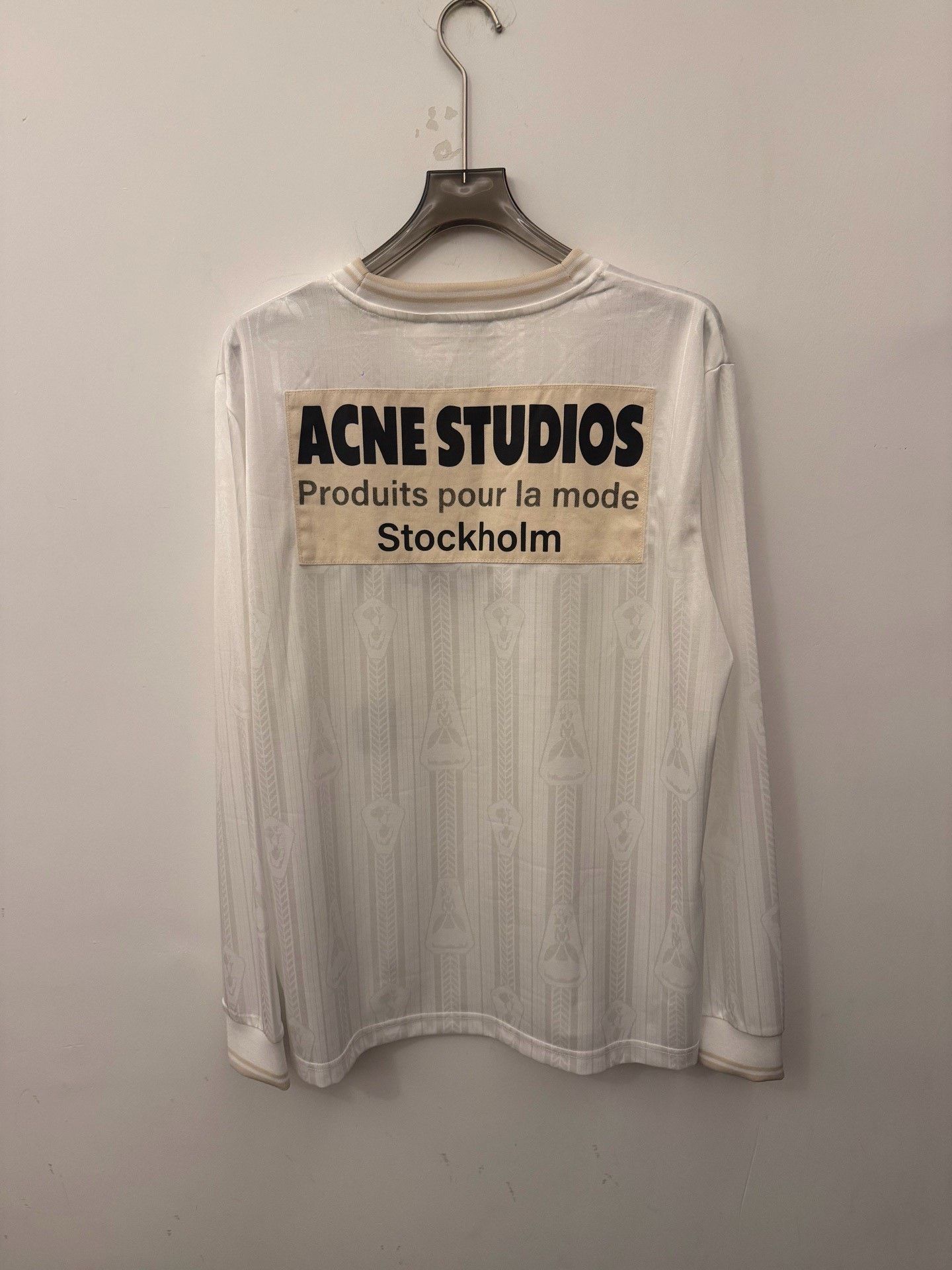 Acne Studios Acne Studios Logo Print Jersey Long Sleeve Size L Size US L / EU 52-54 / 3 - 3 Thumbnail