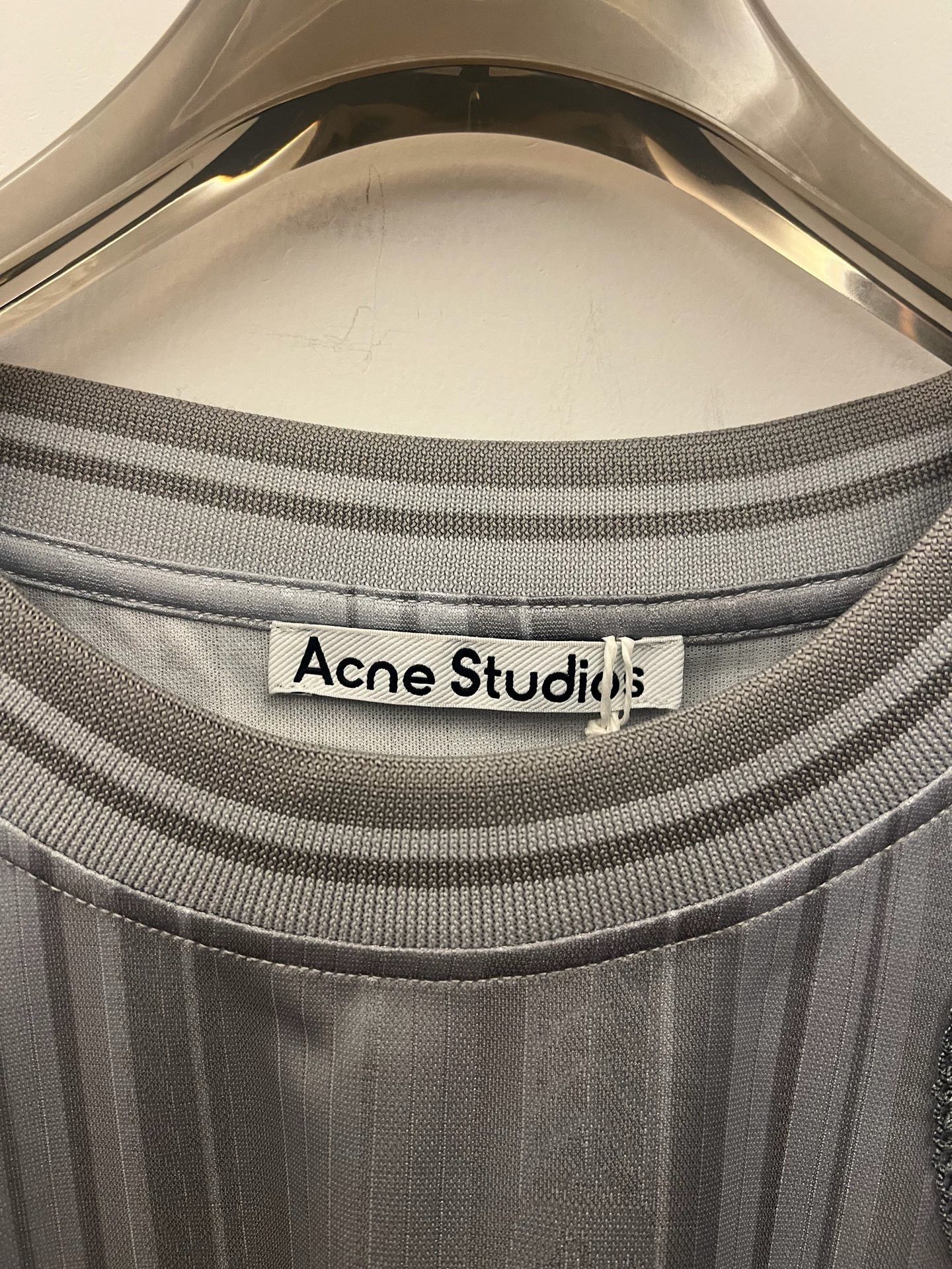 Acne Studios Acne Studios Striped Logo Jersey Size L Size US L / EU 52-54 / 3 - 2 Thumbnail