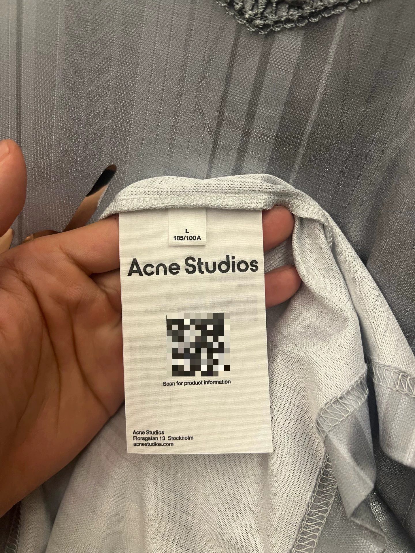 Acne Studios Acne Studios Striped Logo Jersey Size L Size US L / EU 52-54 / 3 - 4 Thumbnail