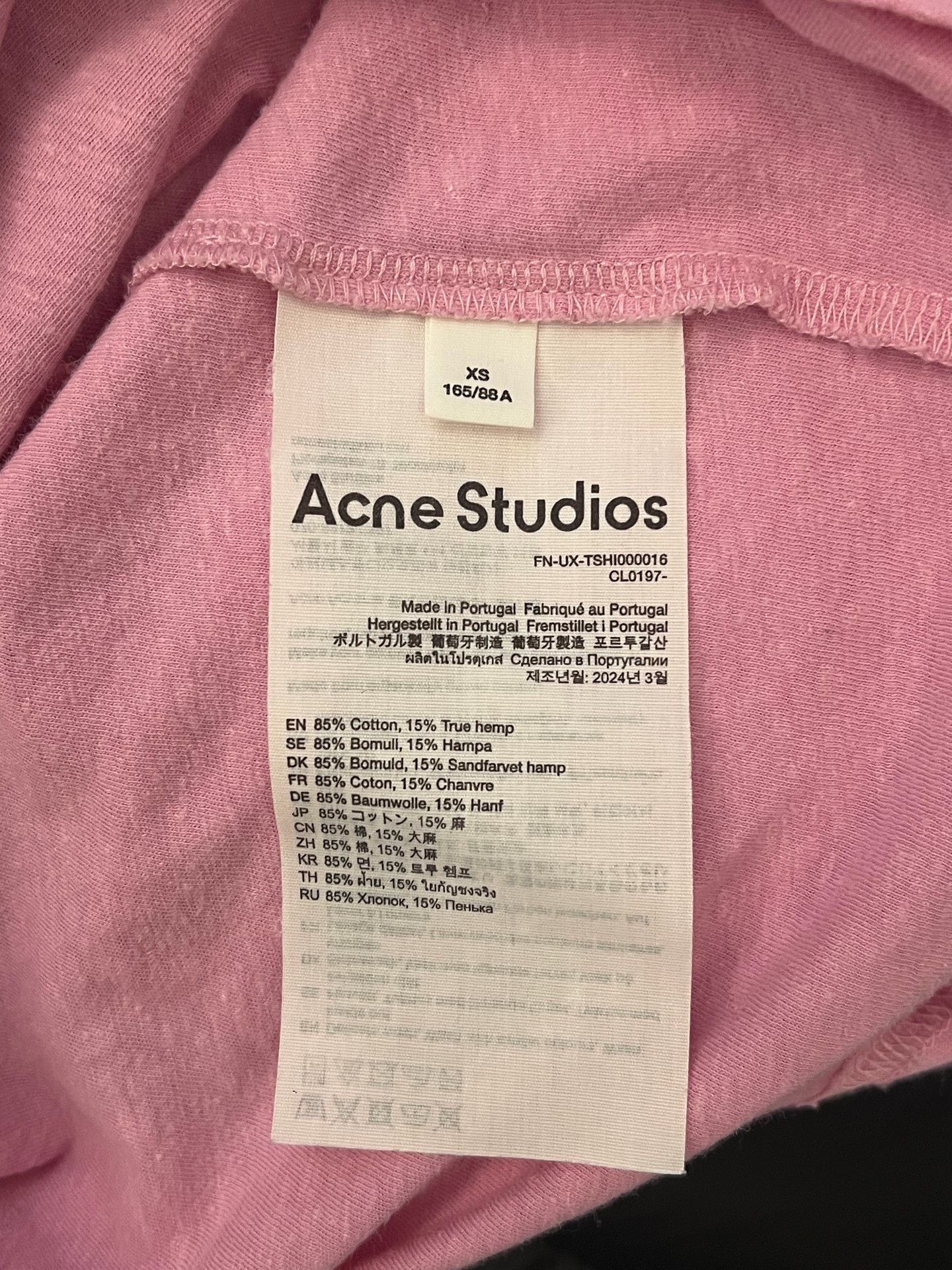 Acne Studios Acne Studios Stockholm 1996 Long Sleeve T-Shirt XS Size US XS / EU 42 / 0 - 4 Thumbnail