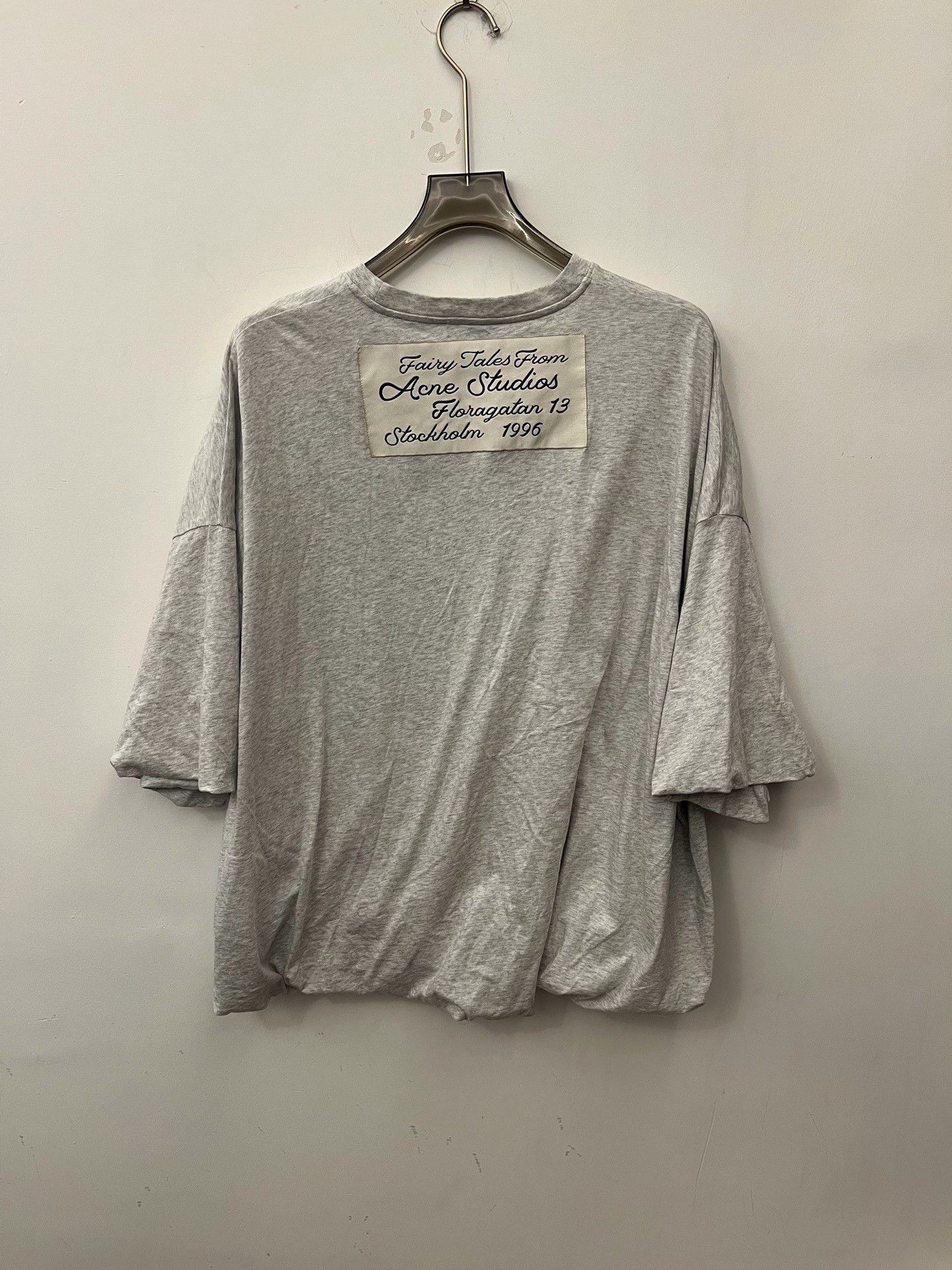 Acne Studios Acne Studios Gray Back Patch T-Shirt S Size S / US 4 / IT 40 - 3 Thumbnail