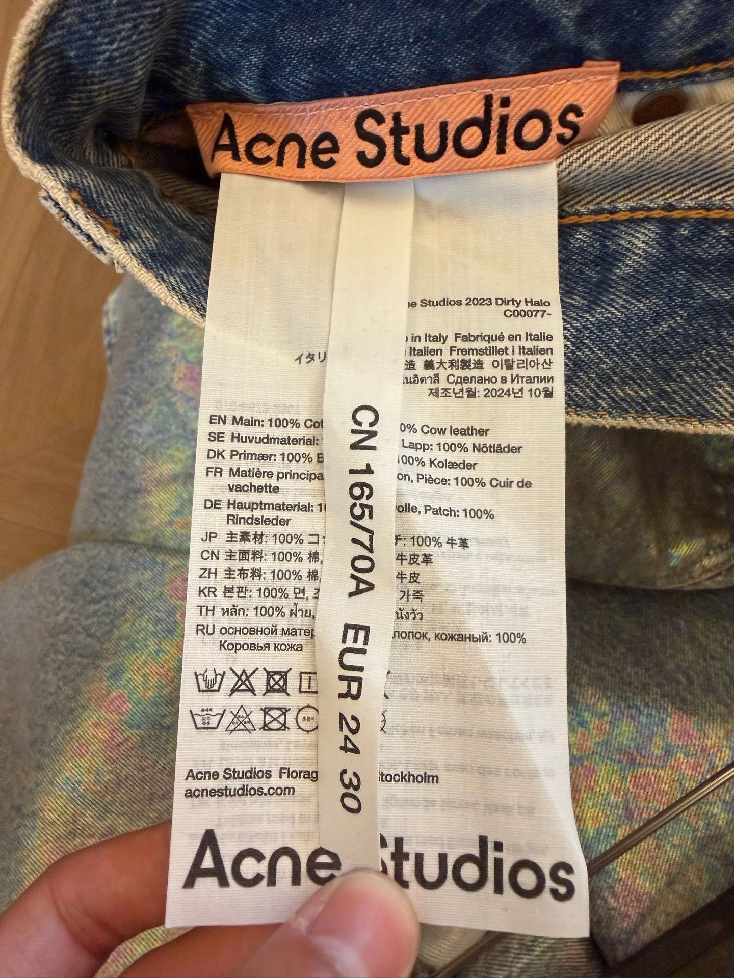 Acne Studios Acne Studios Dirty Halo Painted Jeans Size 24 Size 24" / US 00 / IT 34 - 4 Thumbnail