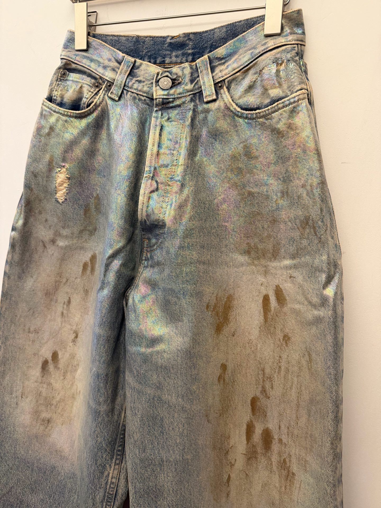 Acne Studios Acne Studios Dirty Halo Painted Jeans Size 24 Size 24" / US 00 / IT 34 - 2 Thumbnail