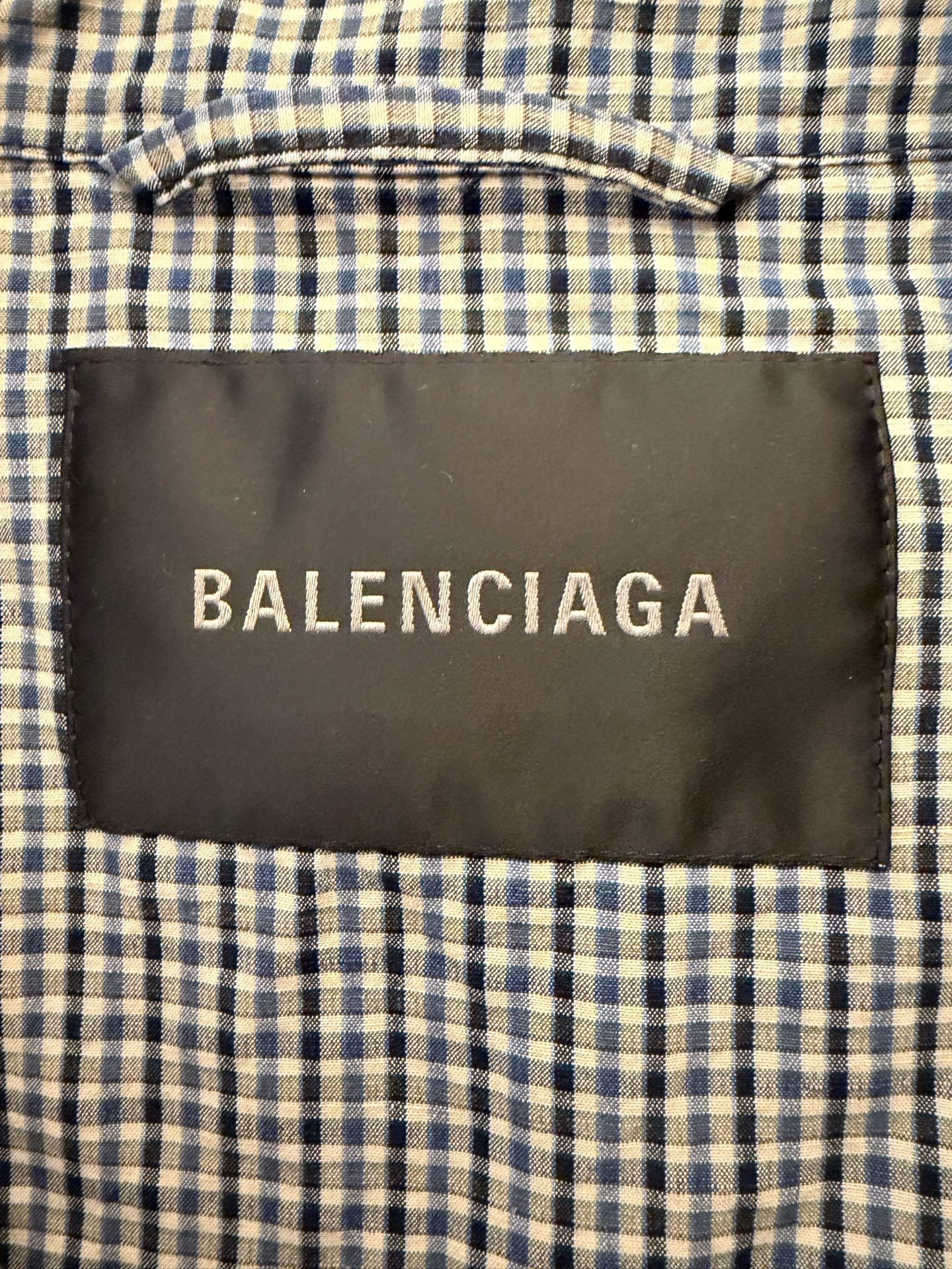 Balenciaga Balenciaga Check Embroidered Laurel Jacket Size 2 Size US M / EU 48-50 / 2 - 3 Thumbnail