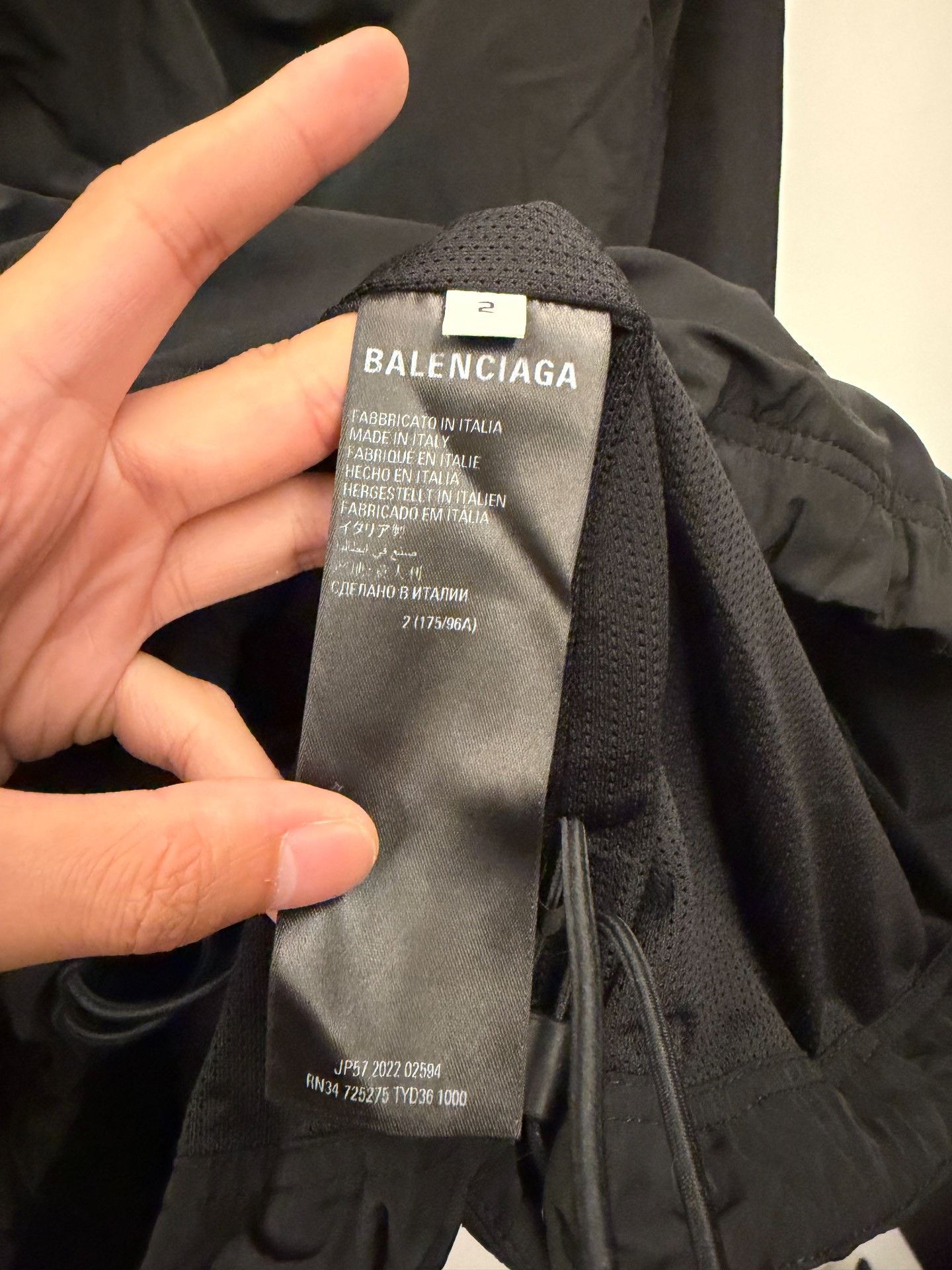 Balenciaga Balenciaga Logo Hooded Windbreaker Jacket Size 2 Size US M / EU 48-50 / 2 - 4 Thumbnail