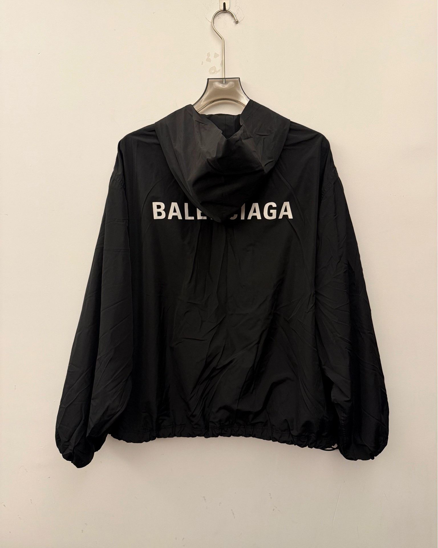 Balenciaga Balenciaga Logo Hooded Windbreaker Jacket Size 2 Size US M / EU 48-50 / 2 - 3 Thumbnail