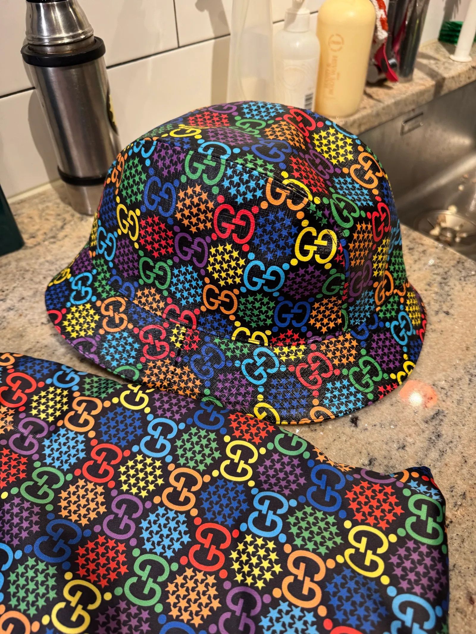 Gucci Gucci gucci psychedelic bucket hat Hat Size ONE SIZE - 3 Thumbnail