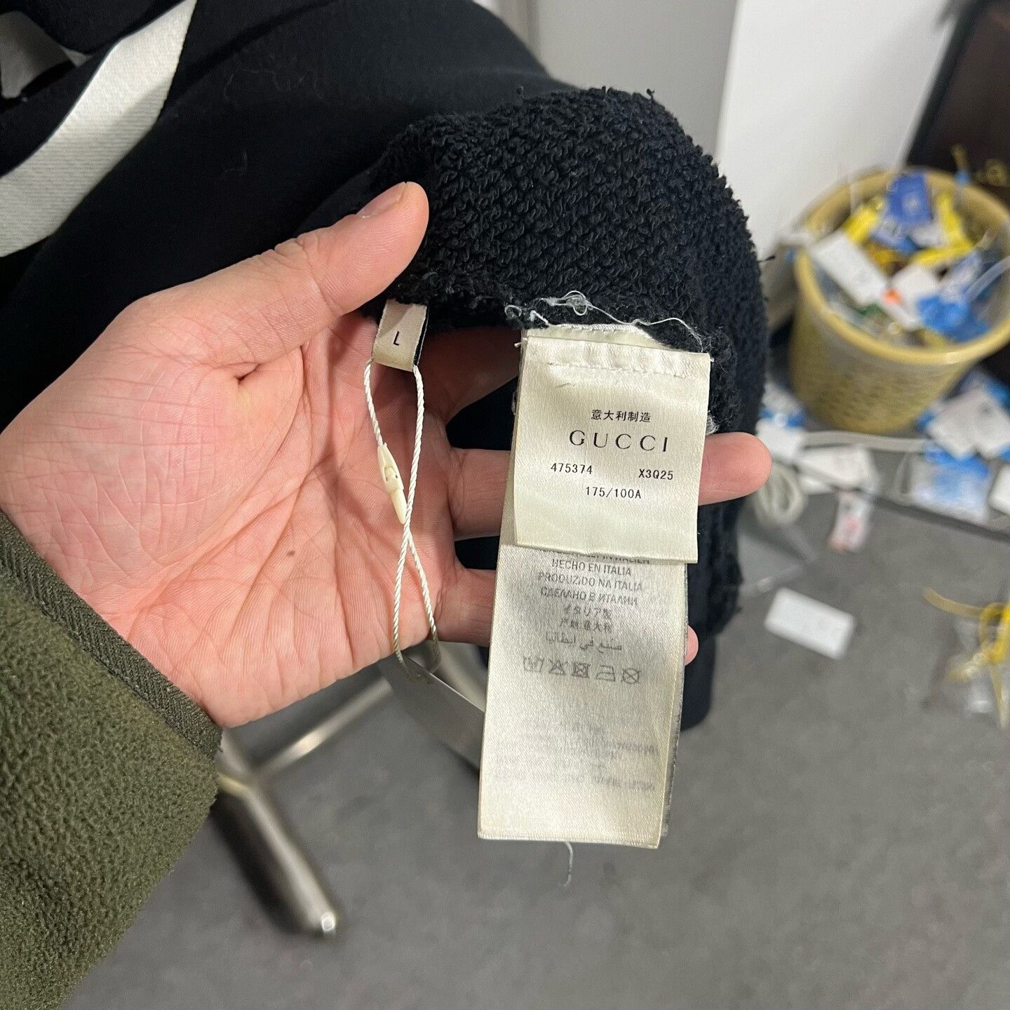 Gucci Gucci Retro Black Hoodie l Men Size US L / EU 52-54 / 3 - 4 Thumbnail
