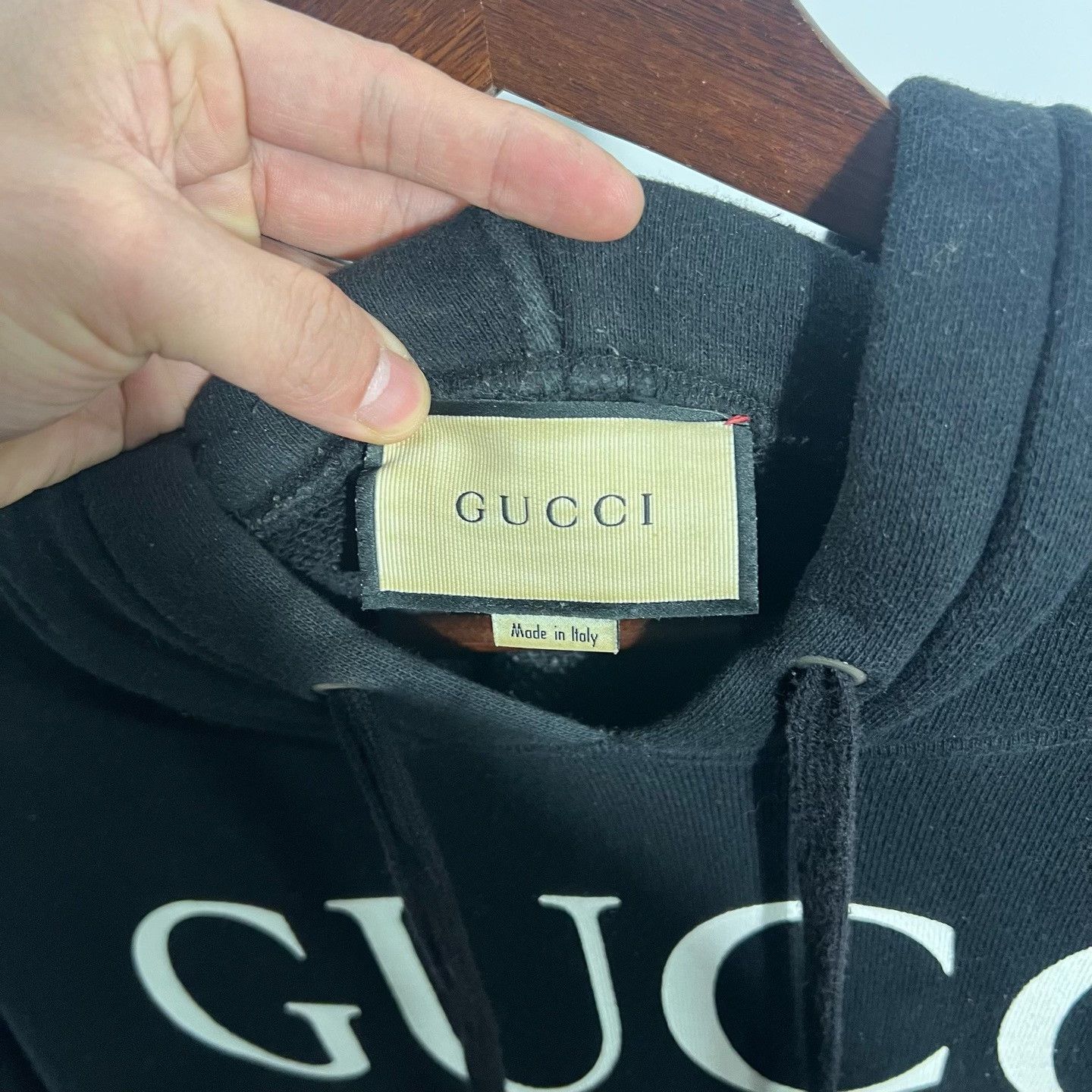 Gucci Gucci Retro Black Hoodie l Men Size US L / EU 52-54 / 3 - 3 Thumbnail