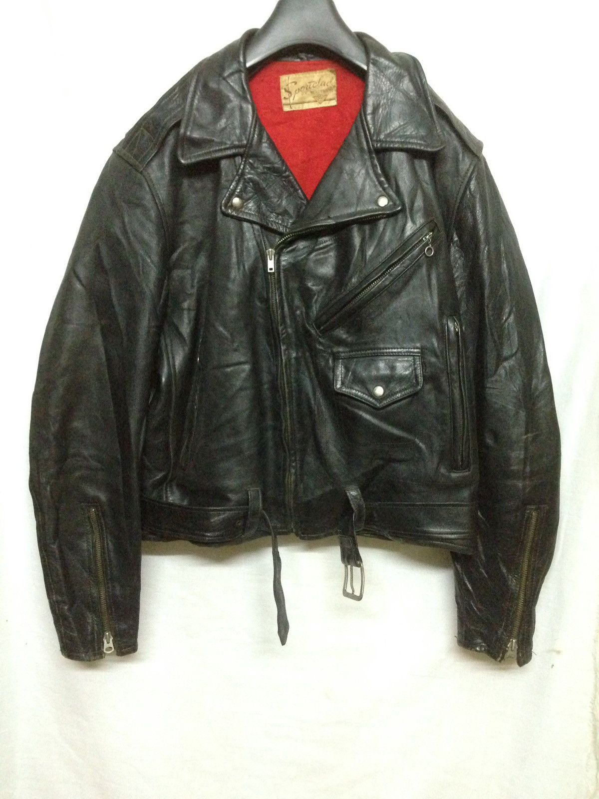 Leather Jacket Vintage Vintage 80 90 Real Horsehide Bikers Jacket Talon Zipper By Sportclad Grailed
