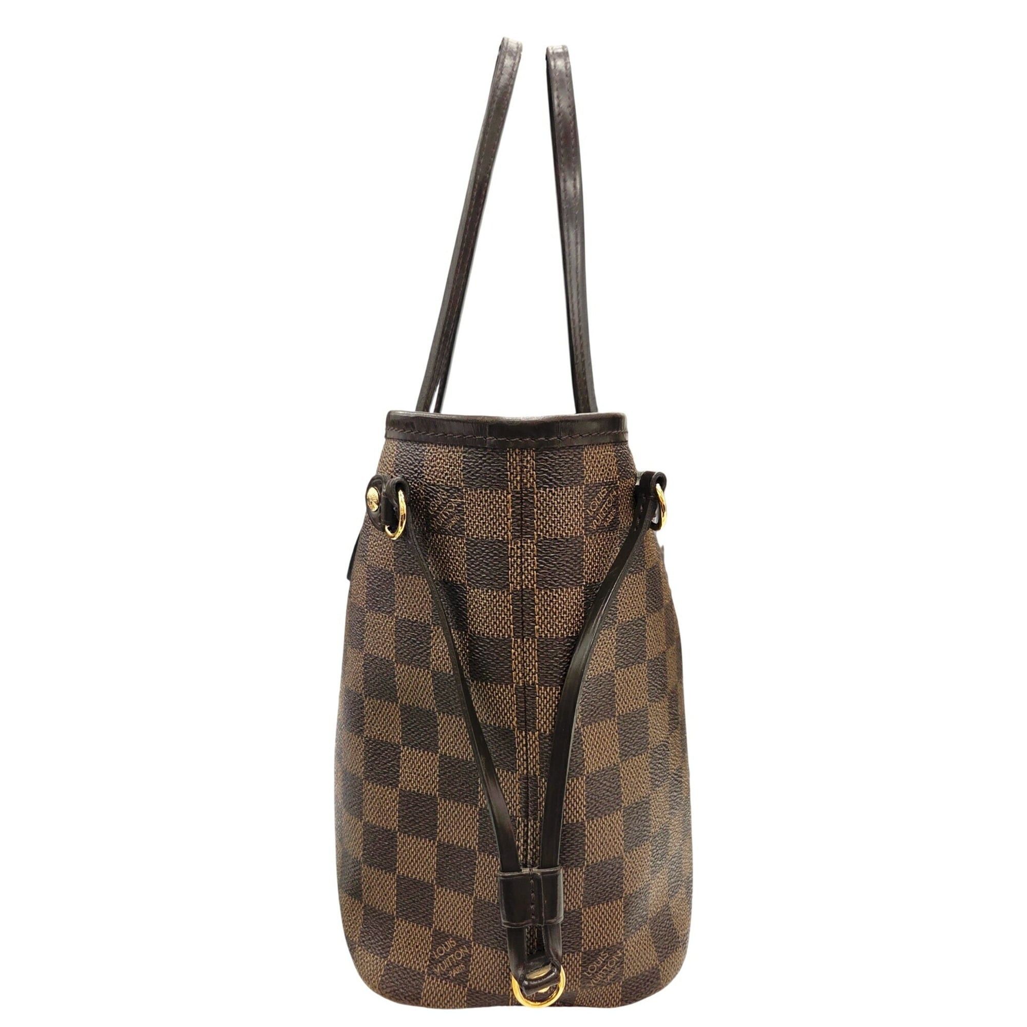 Louis Vuitton LOUIS VUITTON Neverfull PM Damier Ebene Tote Bag Leather Brown N41539 AR0149 Women's Size ONE SIZE - 4 Thumbnail