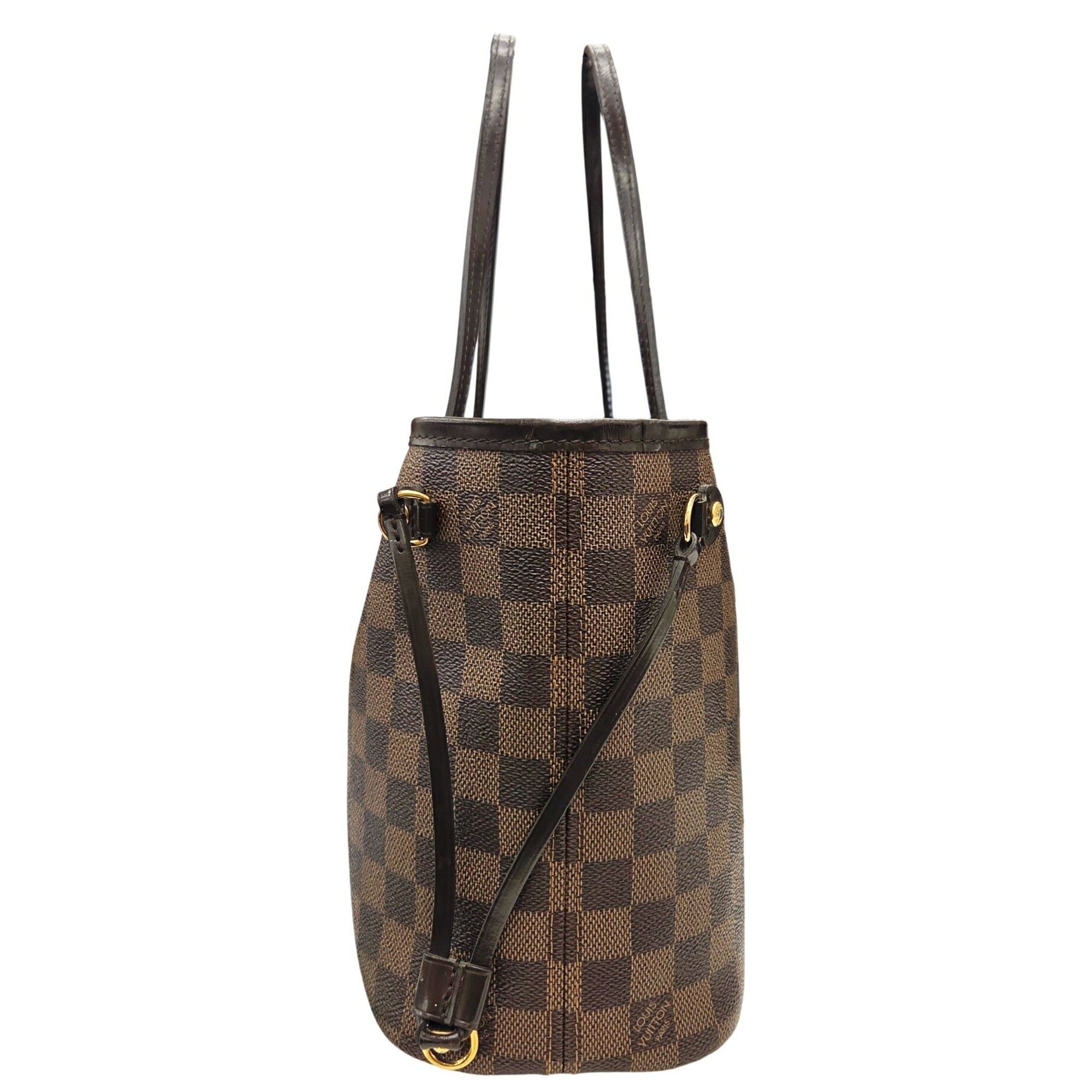 Louis Vuitton LOUIS VUITTON Neverfull PM Damier Ebene Tote Bag Leather Brown N41539 AR0149 Women's Size ONE SIZE - 3 Thumbnail