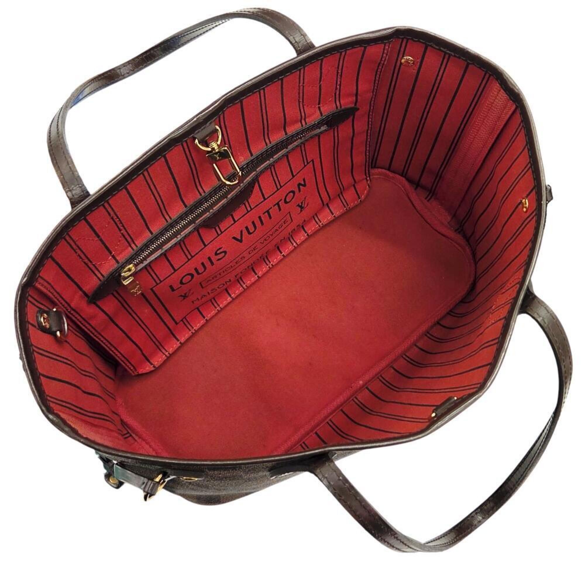Louis Vuitton LOUIS VUITTON Neverfull PM Damier Ebene Tote Bag Leather Brown N41539 AR0149 Women's Size ONE SIZE - 12 Thumbnail