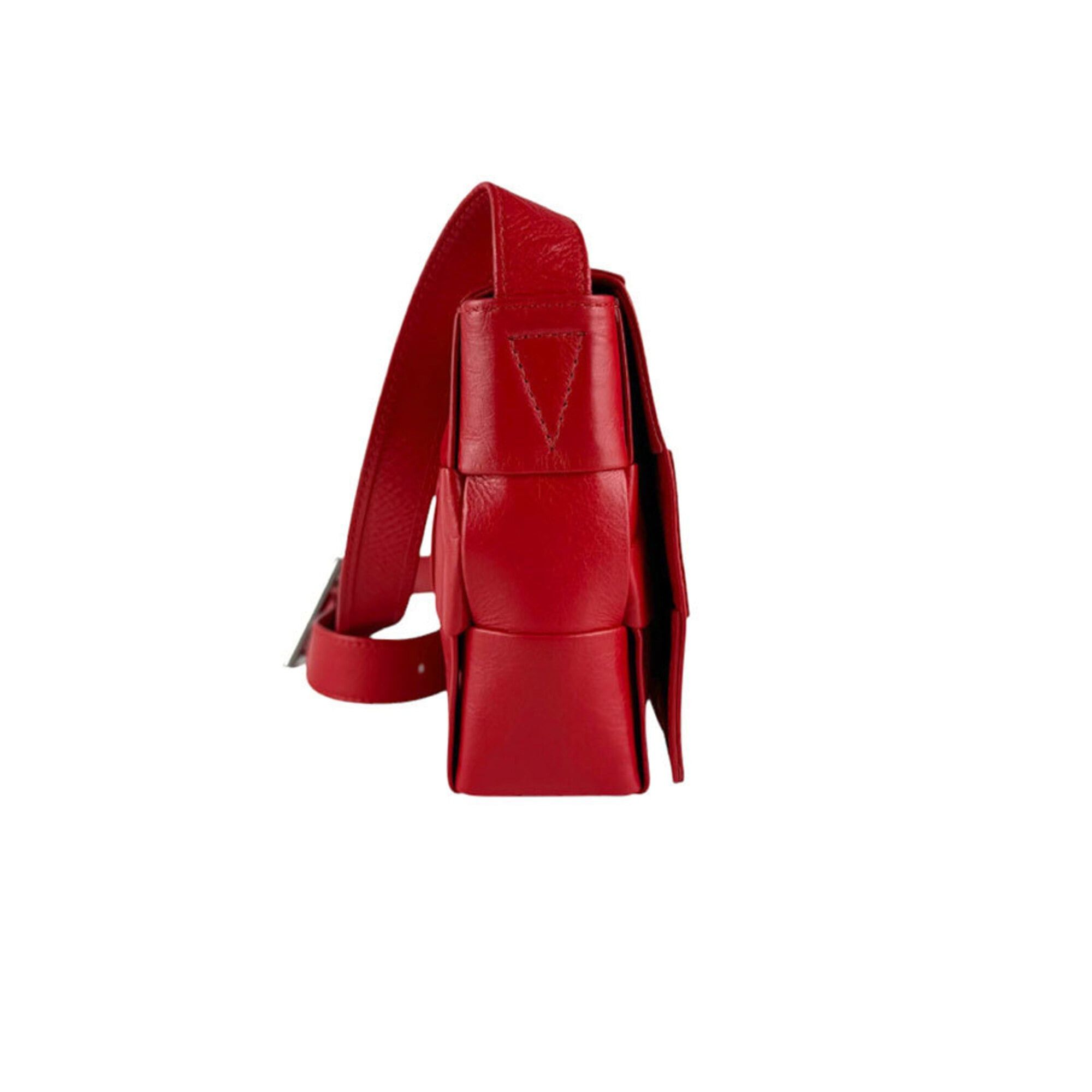 Bottega Veneta Bottega Veneta Cassette Leather Shoulder Bag, Red, Women's, Z9316 Size ONE SIZE - 2 Thumbnail