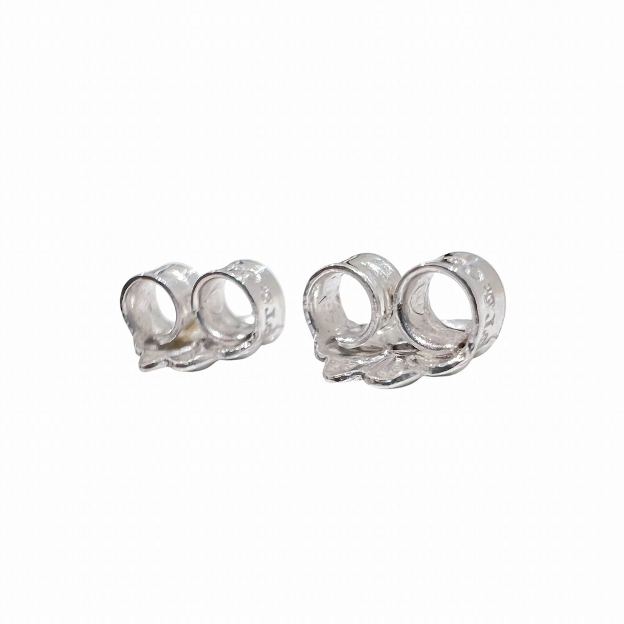 Tiffany & Co. TIFFANY&Co. Tiffany T Smile Mini Earrings, Diamond, 18K White Gold, T-motif, Men's & Women's. Size ONE SIZE - 9 Thumbnail