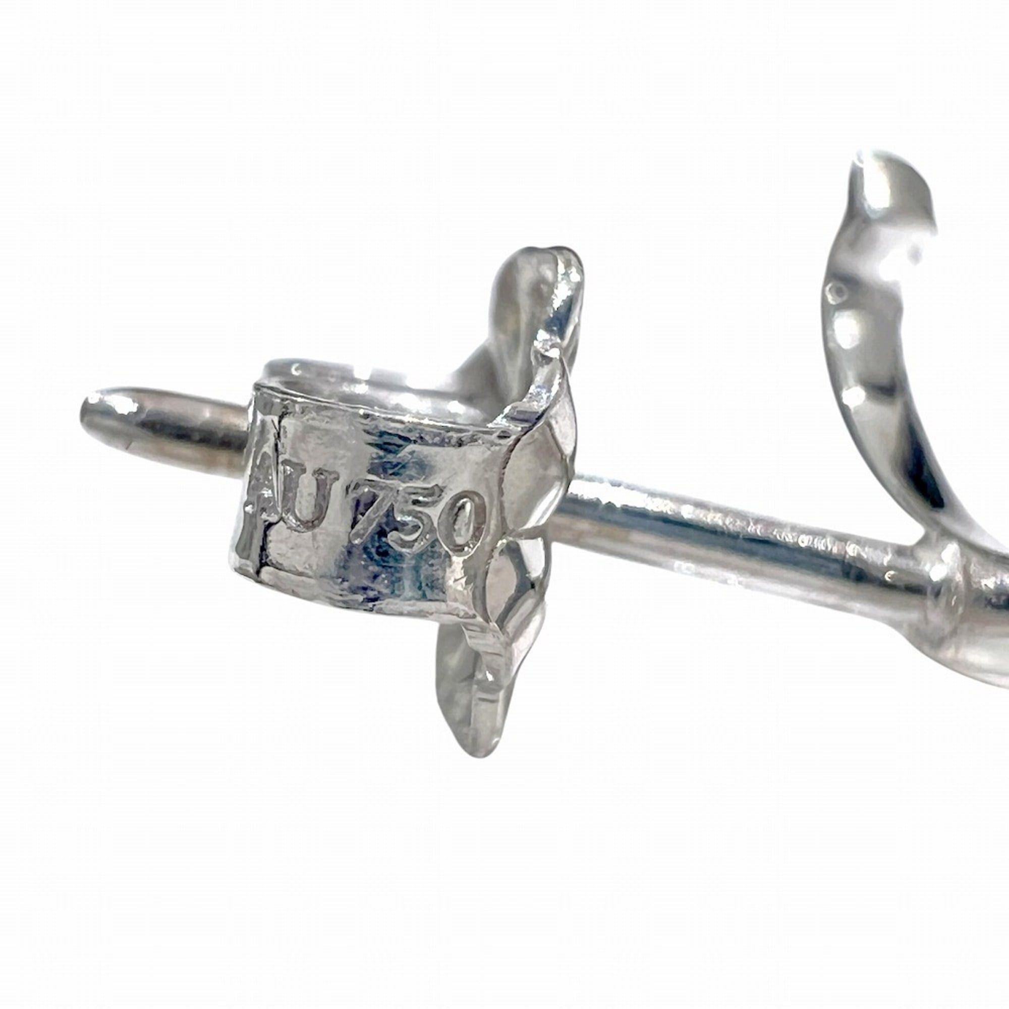 Tiffany & Co. TIFFANY&Co. Tiffany T Smile Mini Earrings, Diamond, 18K White Gold, T-motif, Men's & Women's. Size ONE SIZE - 11 Thumbnail