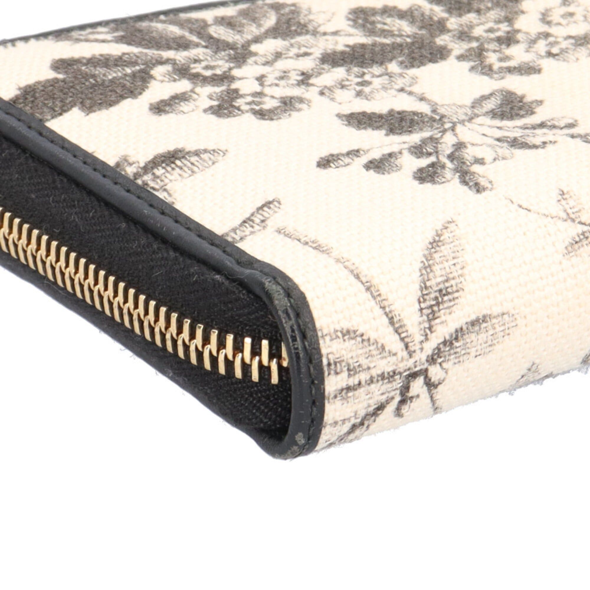 Gucci Gucci Herbarium Print Japan Limited Zip-Around Wallet GG Ribbon Long Canvas 435819 Women's GUCCI Size ONE SIZE - 12 Thumbnail