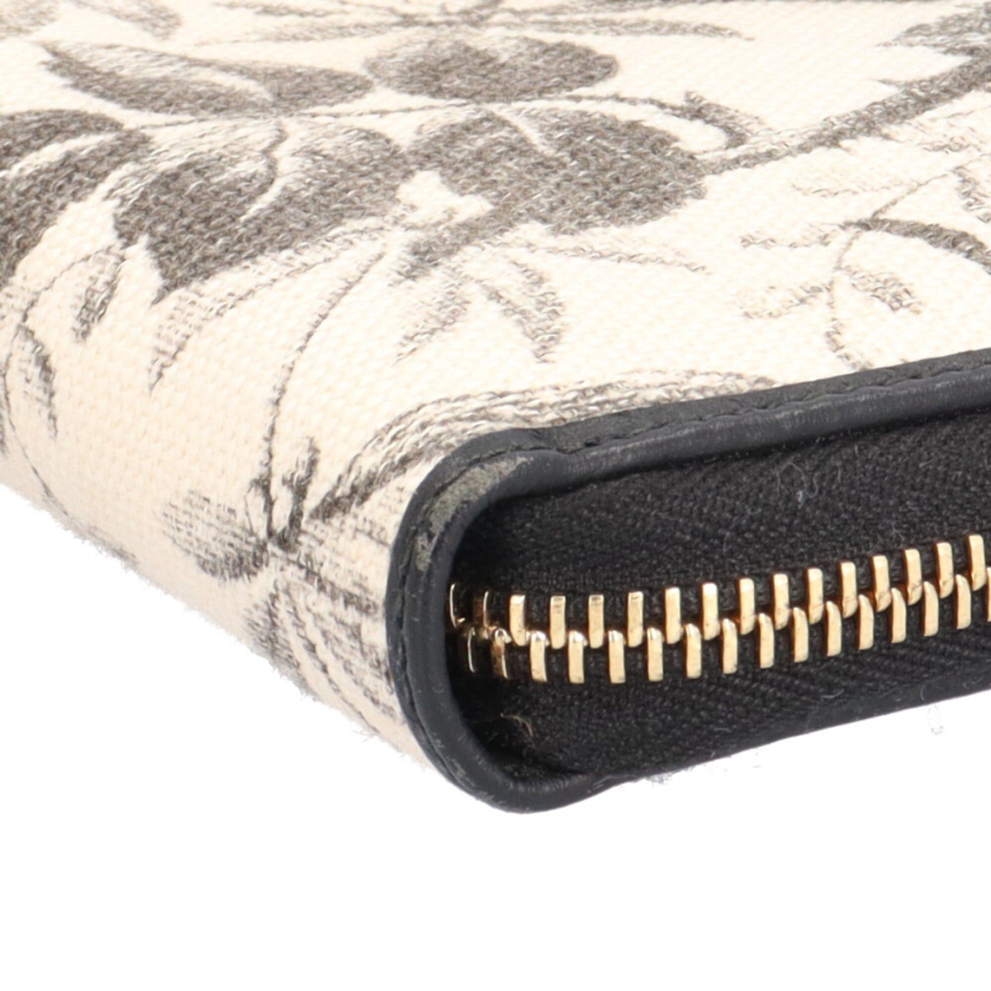 Gucci Gucci Herbarium Print Japan Limited Zip-Around Wallet GG Ribbon Long Canvas 435819 Women's GUCCI Size ONE SIZE - 9 Thumbnail