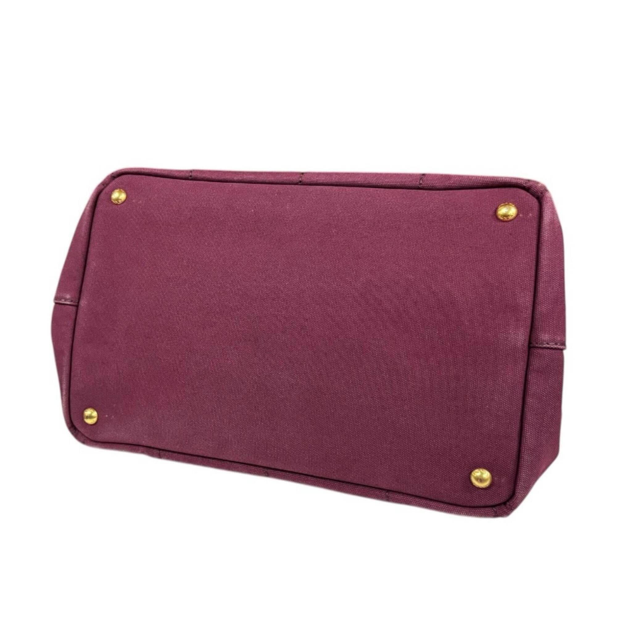 Prada Prada Canapa Tote M Shoulder Bag, Canvas BN2642 Red, Women's, PRADA 2-way Size ONE SIZE - 5 Thumbnail