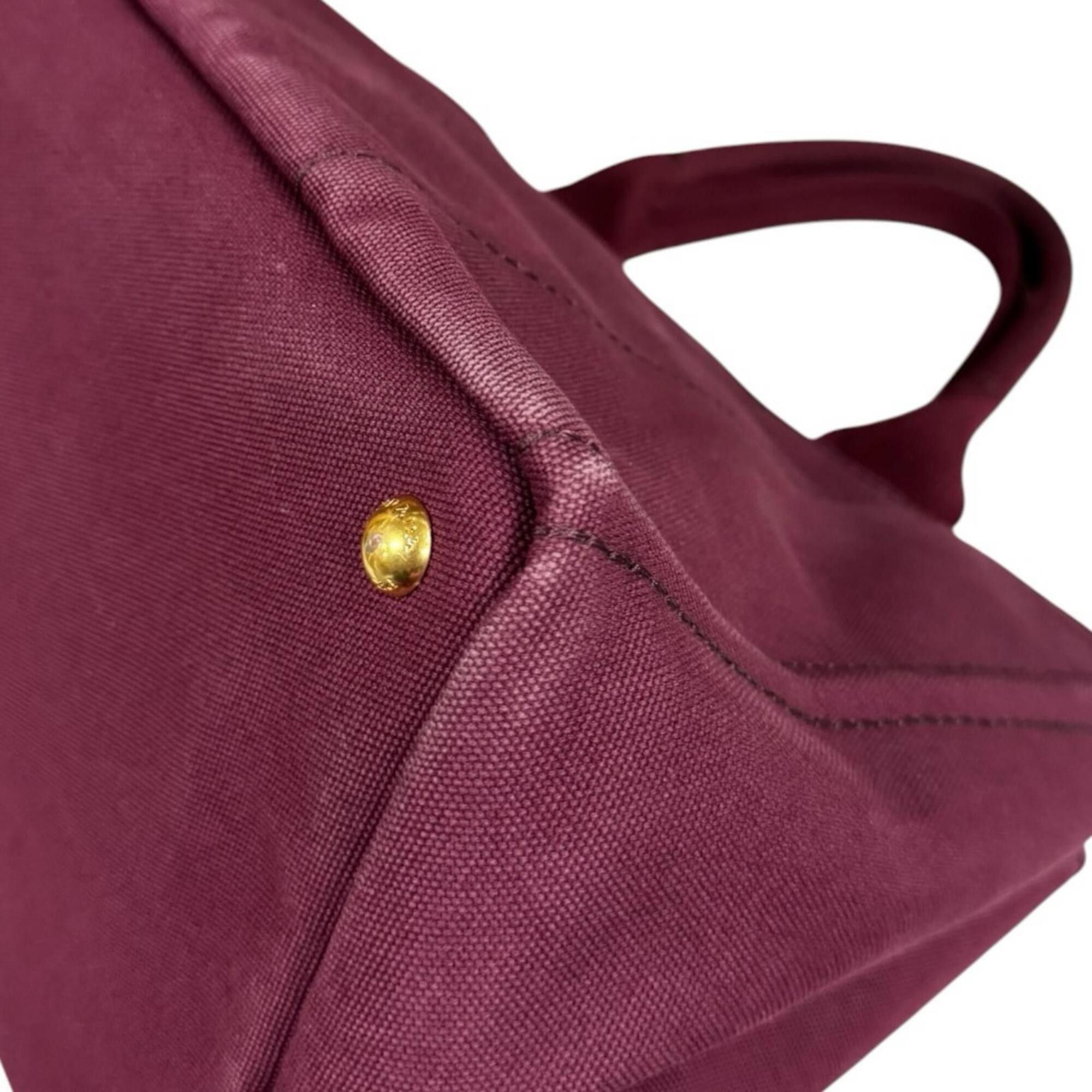 Prada Prada Canapa Tote M Shoulder Bag, Canvas BN2642 Red, Women's, PRADA 2-way Size ONE SIZE - 10 Thumbnail