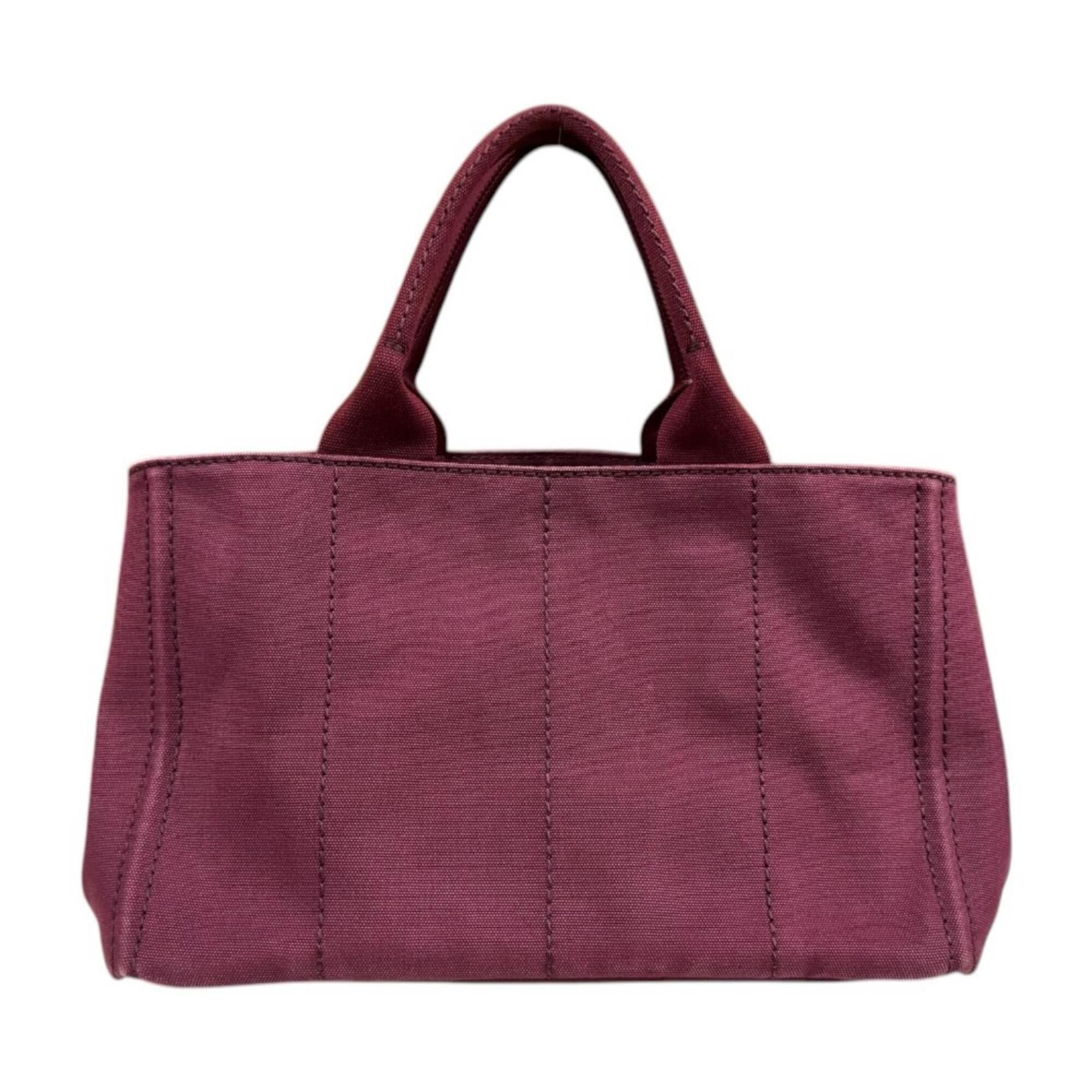 Prada Prada Canapa Tote M Shoulder Bag, Canvas BN2642 Red, Women's, PRADA 2-way Size ONE SIZE - 3 Thumbnail