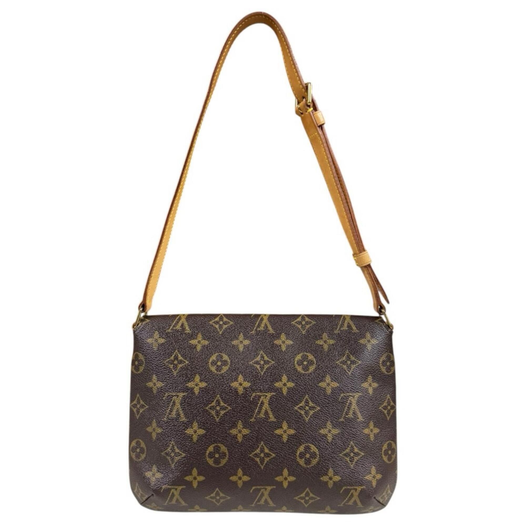 Louis Vuitton Louis Vuitton Musette Tango Short Monogram Shoulder Bag, Canvas M51257 Brown, Women's LOUIS VUITTON Size ONE SIZE - 3 Thumbnail