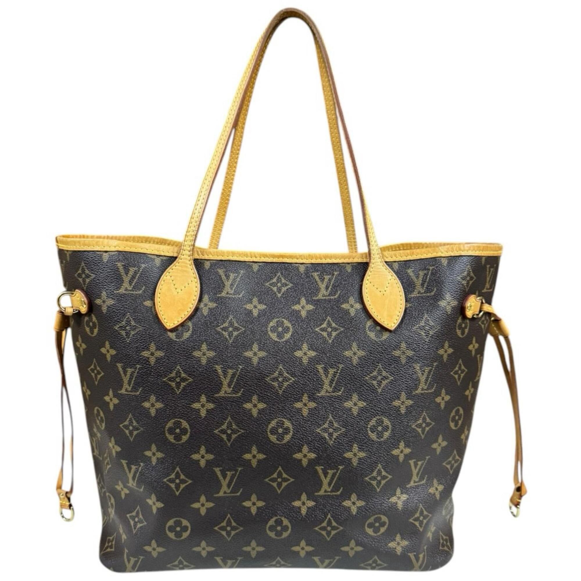 Louis Vuitton Louis Vuitton Neverfull MM Monogram Tote Bag, Canvas M40156 Brown, Women's LOUIS VUITTON Size ONE SIZE - 3 Thumbnail