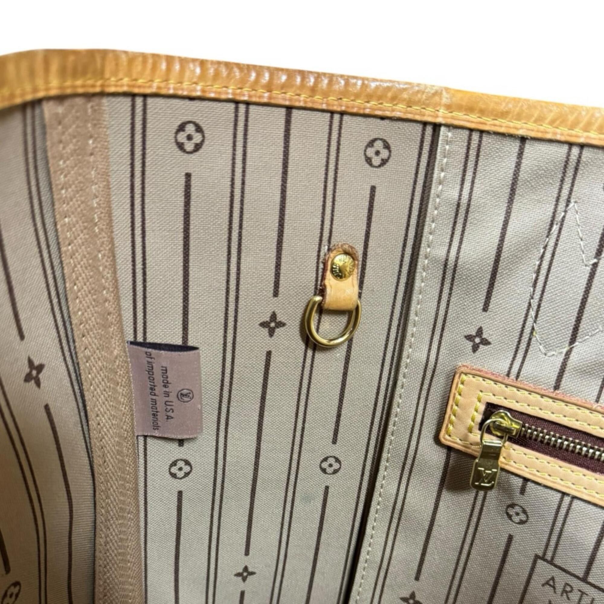 Louis Vuitton Louis Vuitton Neverfull MM Monogram Tote Bag, Canvas M40156 Brown, Women's LOUIS VUITTON Size ONE SIZE - 9 Thumbnail