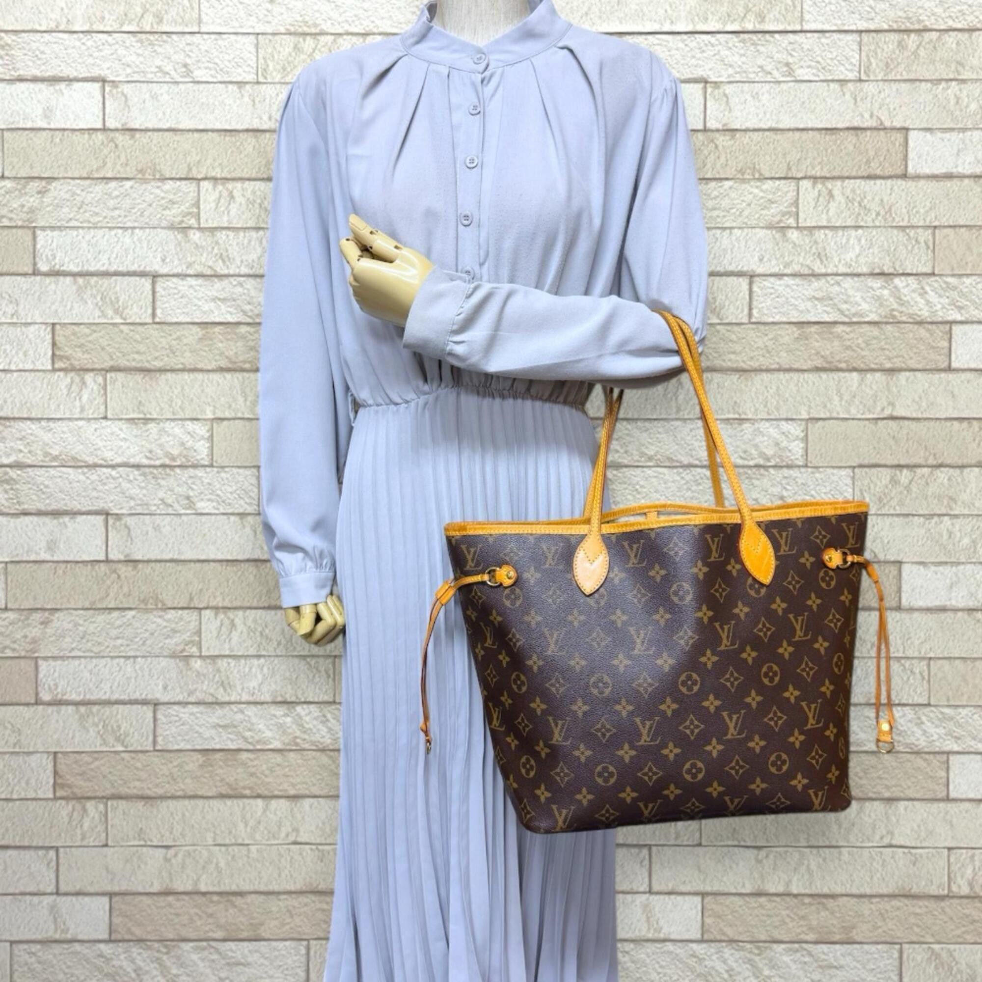 Louis Vuitton Louis Vuitton Neverfull MM Monogram Tote Bag, Canvas M40156 Brown, Women's LOUIS VUITTON Size ONE SIZE - 2 Thumbnail
