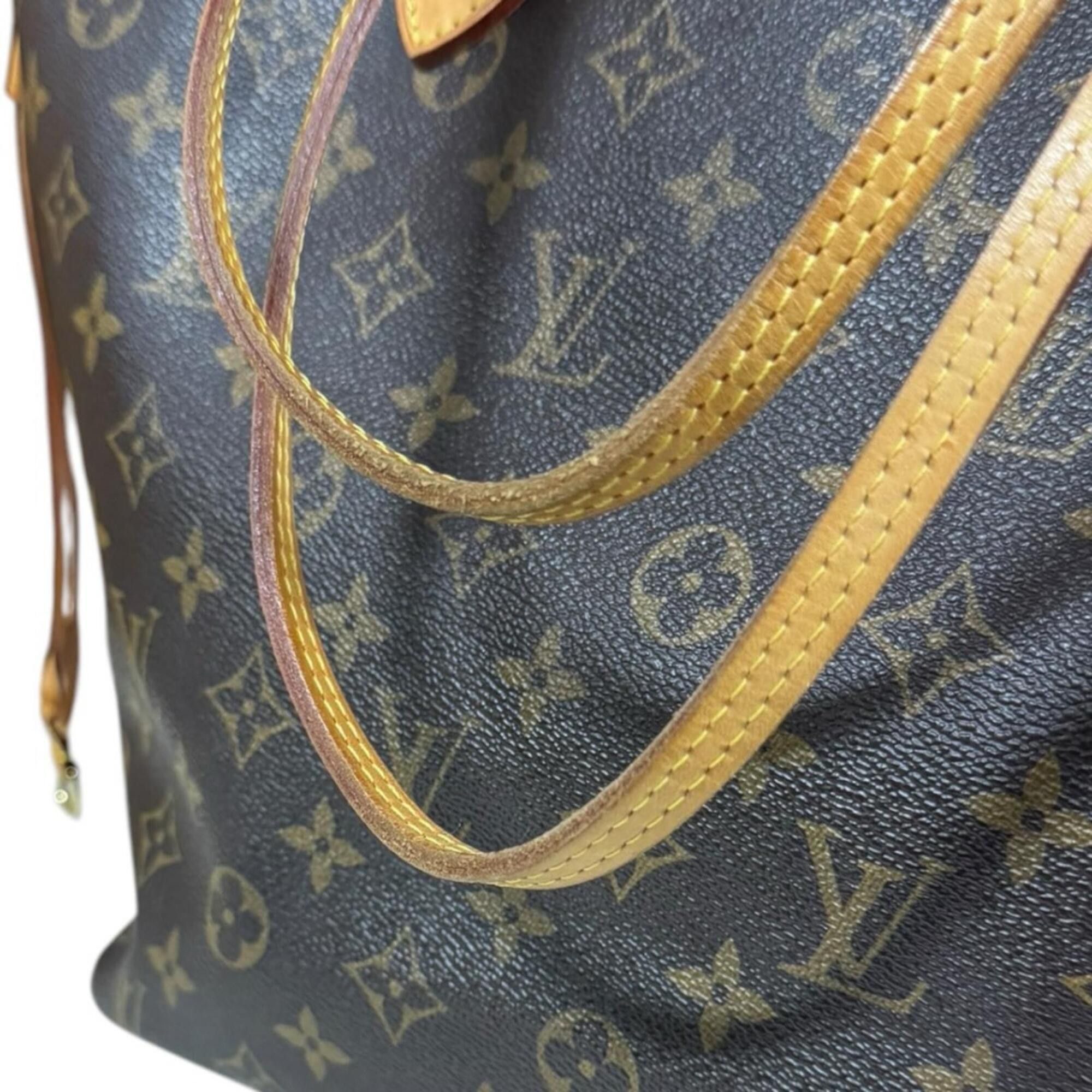 Louis Vuitton Louis Vuitton Neverfull MM Monogram Tote Bag, Canvas M40156 Brown, Women's LOUIS VUITTON Size ONE SIZE - 13 Thumbnail