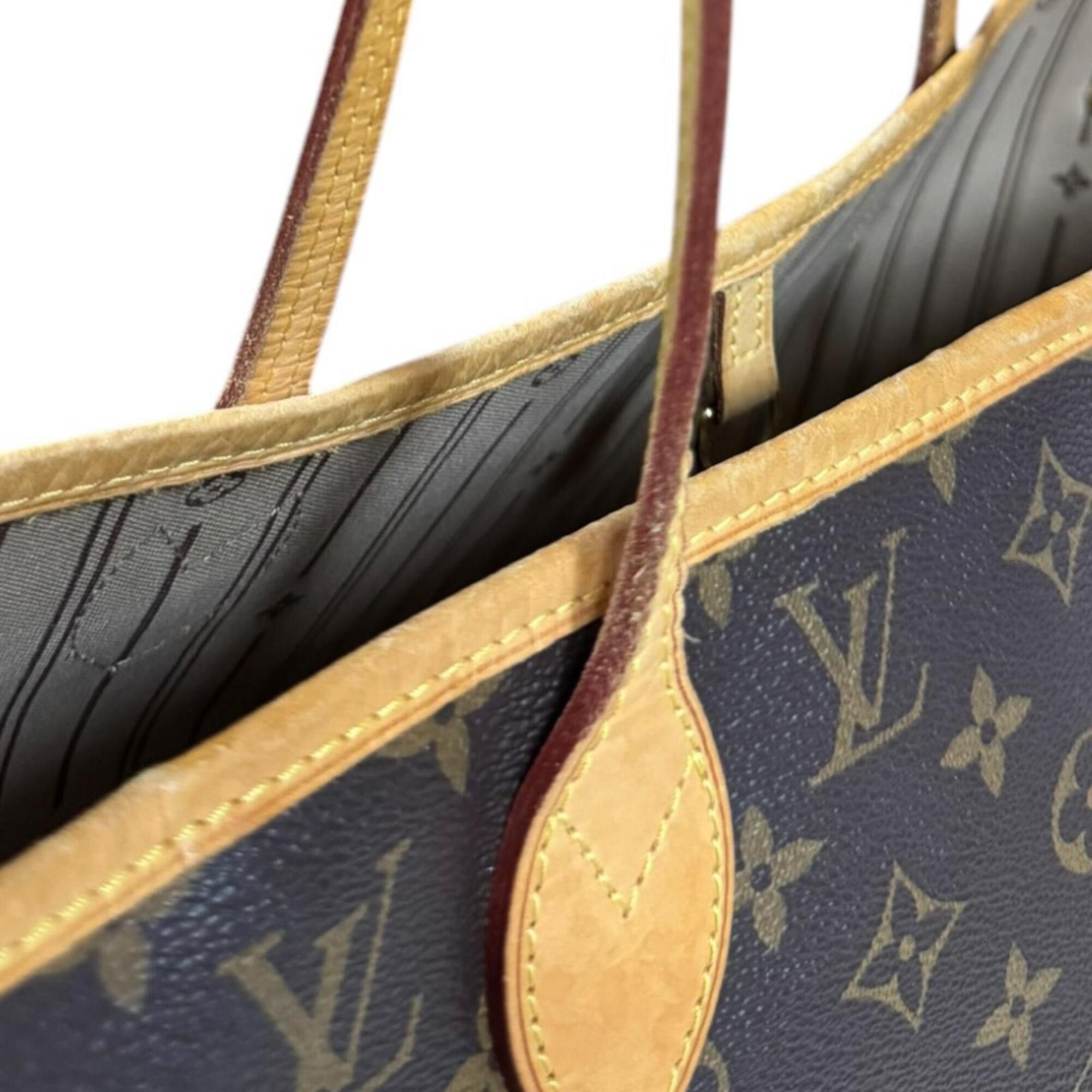 Louis Vuitton Louis Vuitton Neverfull MM Monogram Tote Bag, Canvas M40156 Brown, Women's LOUIS VUITTON Size ONE SIZE - 12 Thumbnail