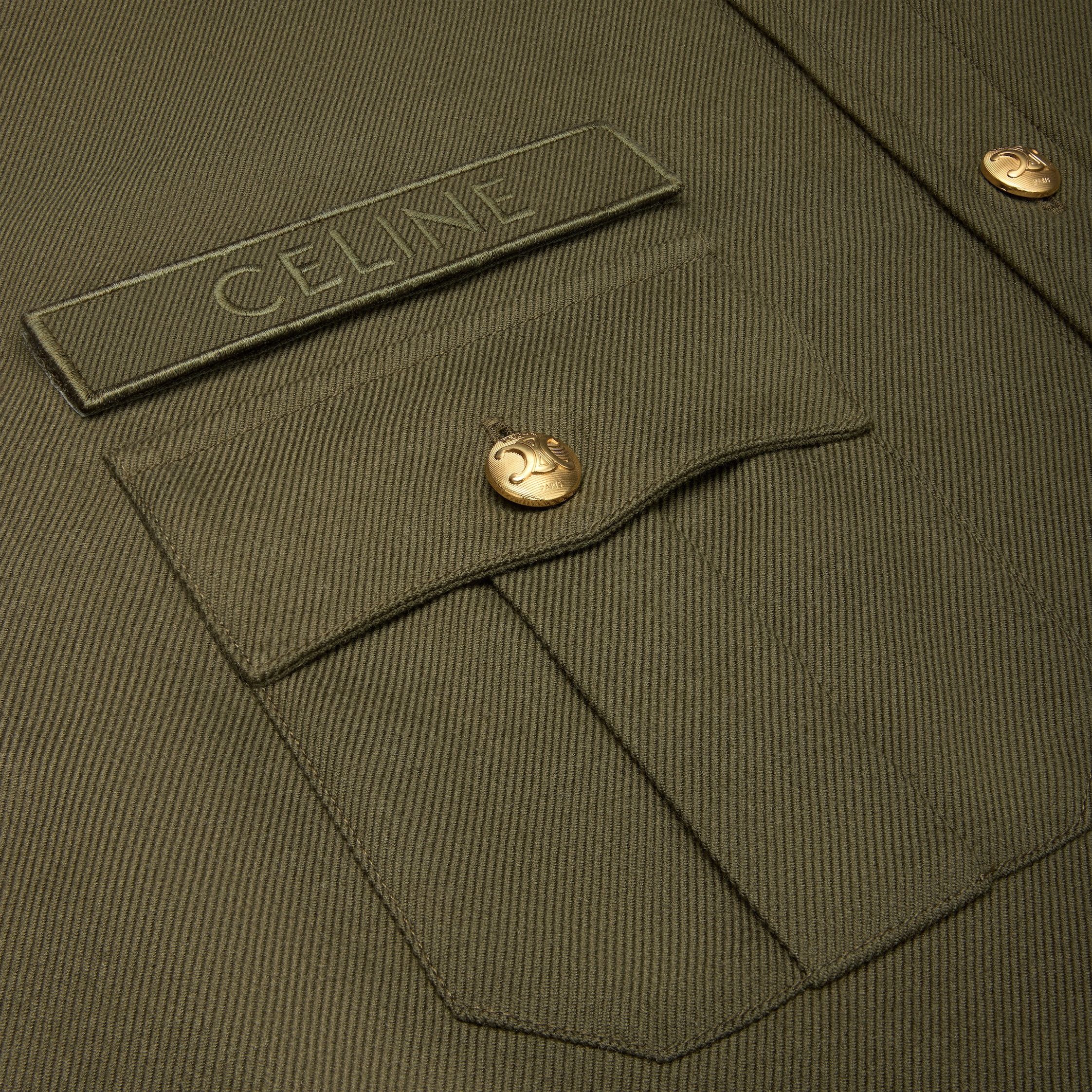 Celine MILITARY SHIRT IN LIGHTWEIGHT COTTON TWILL khaki Size US XS / EU 42 / 0 - 4 Thumbnail