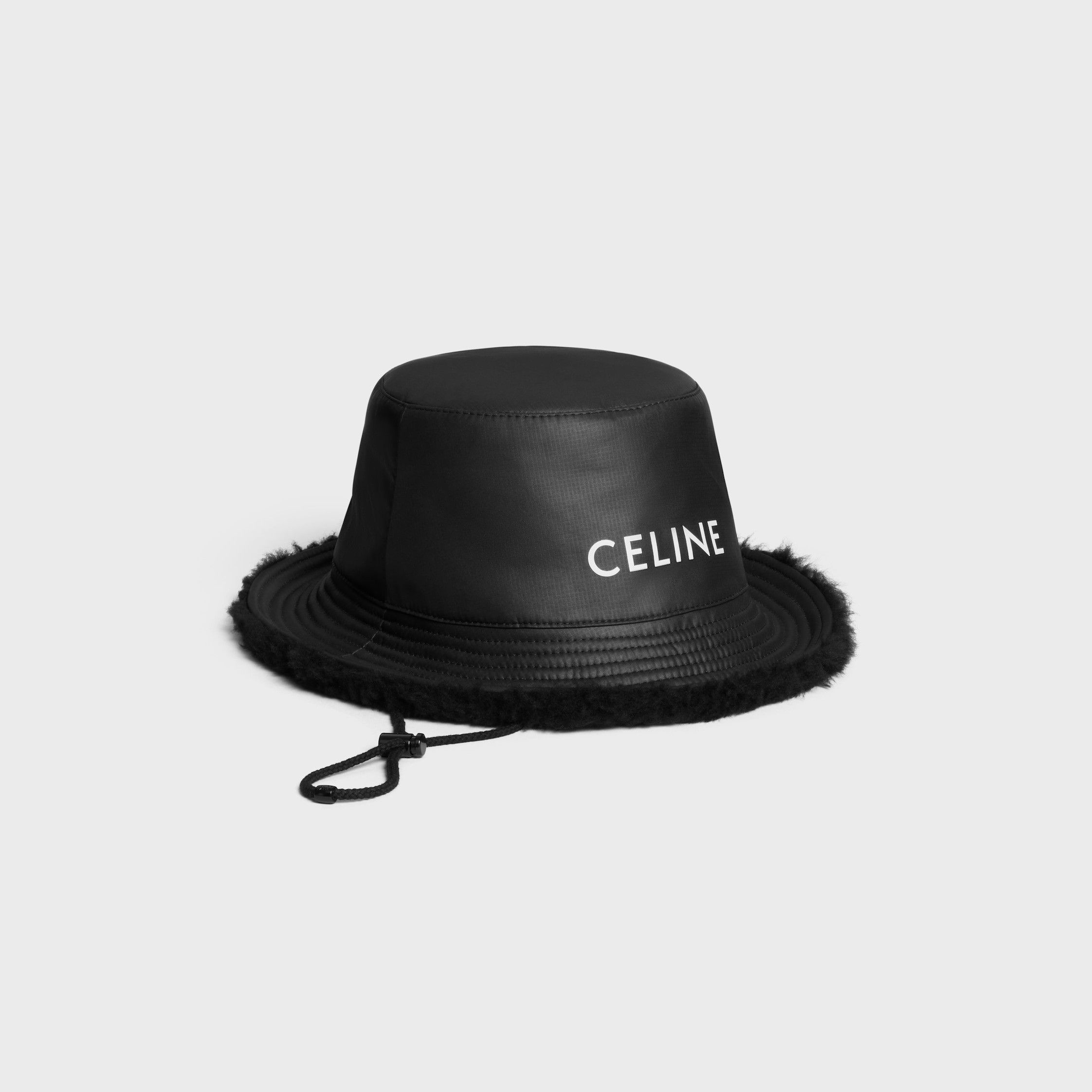 Celine CELINE BUCKET HAT IN TECHNICAL NYLON black Size ONE SIZE - 2 Thumbnail