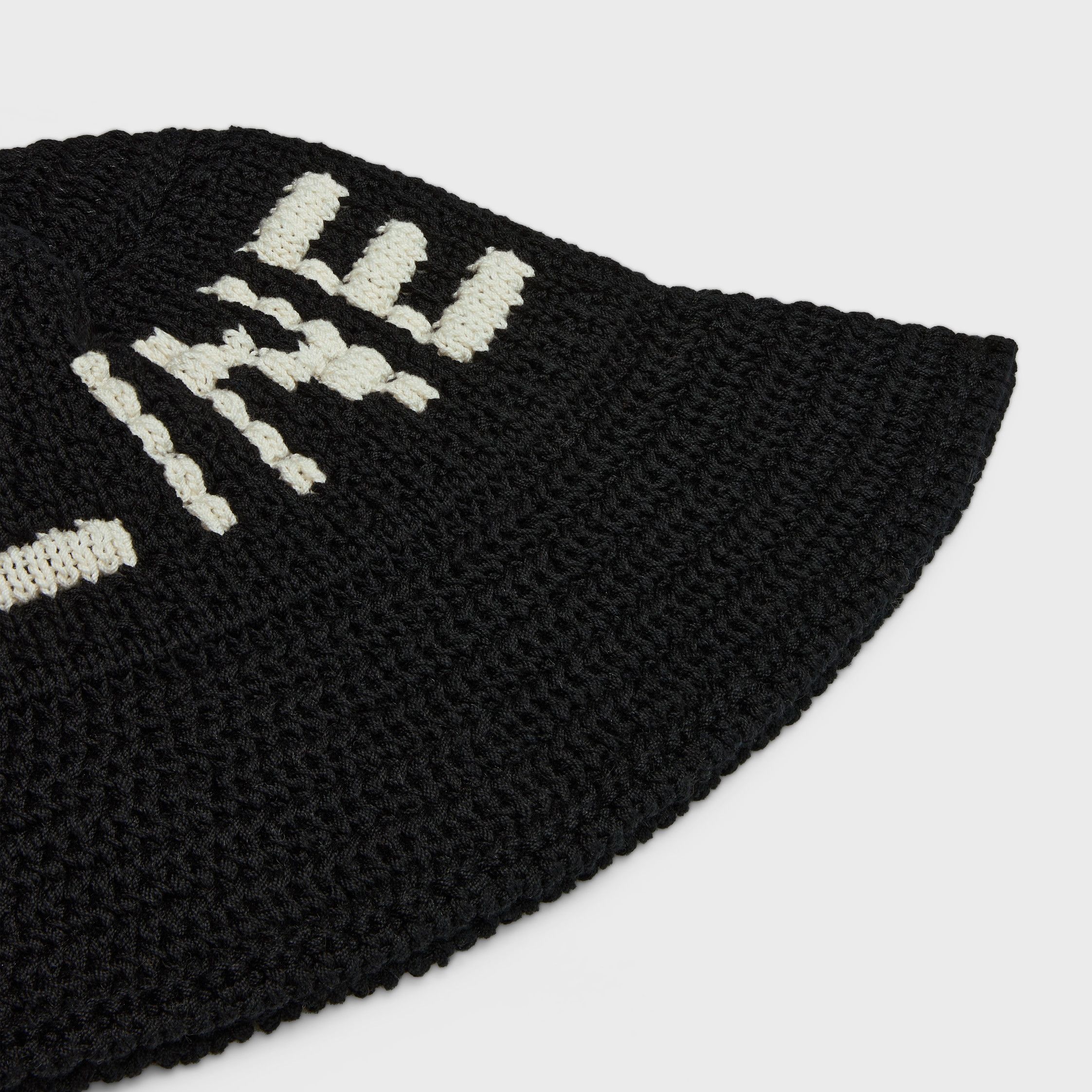 Celine CELINE BEANIE IN CROCHETED COTTON black/ecru Size ONE SIZE - 3 Thumbnail