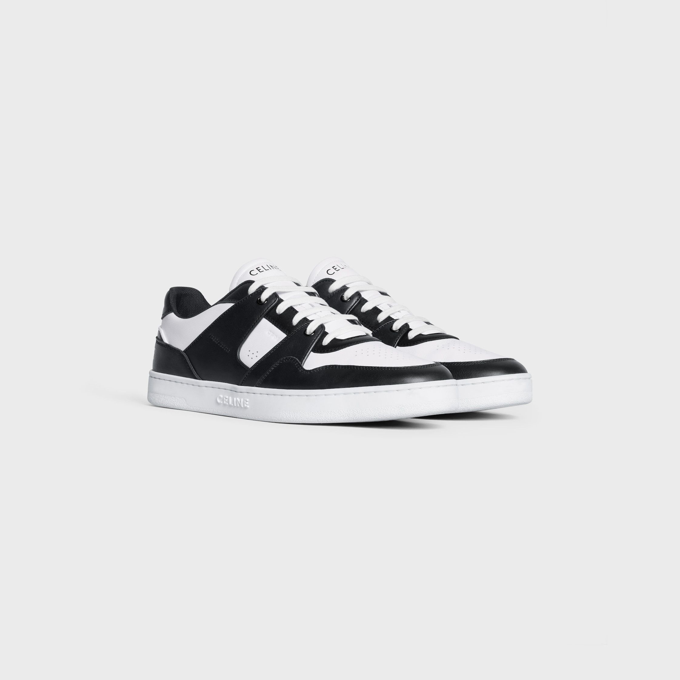 Celine CELINE TRAINER CT-04 LOW LACE-UP SNEAKER IN CALFSKIN white/black Size US 10 / EU 43 - 2 Thumbnail