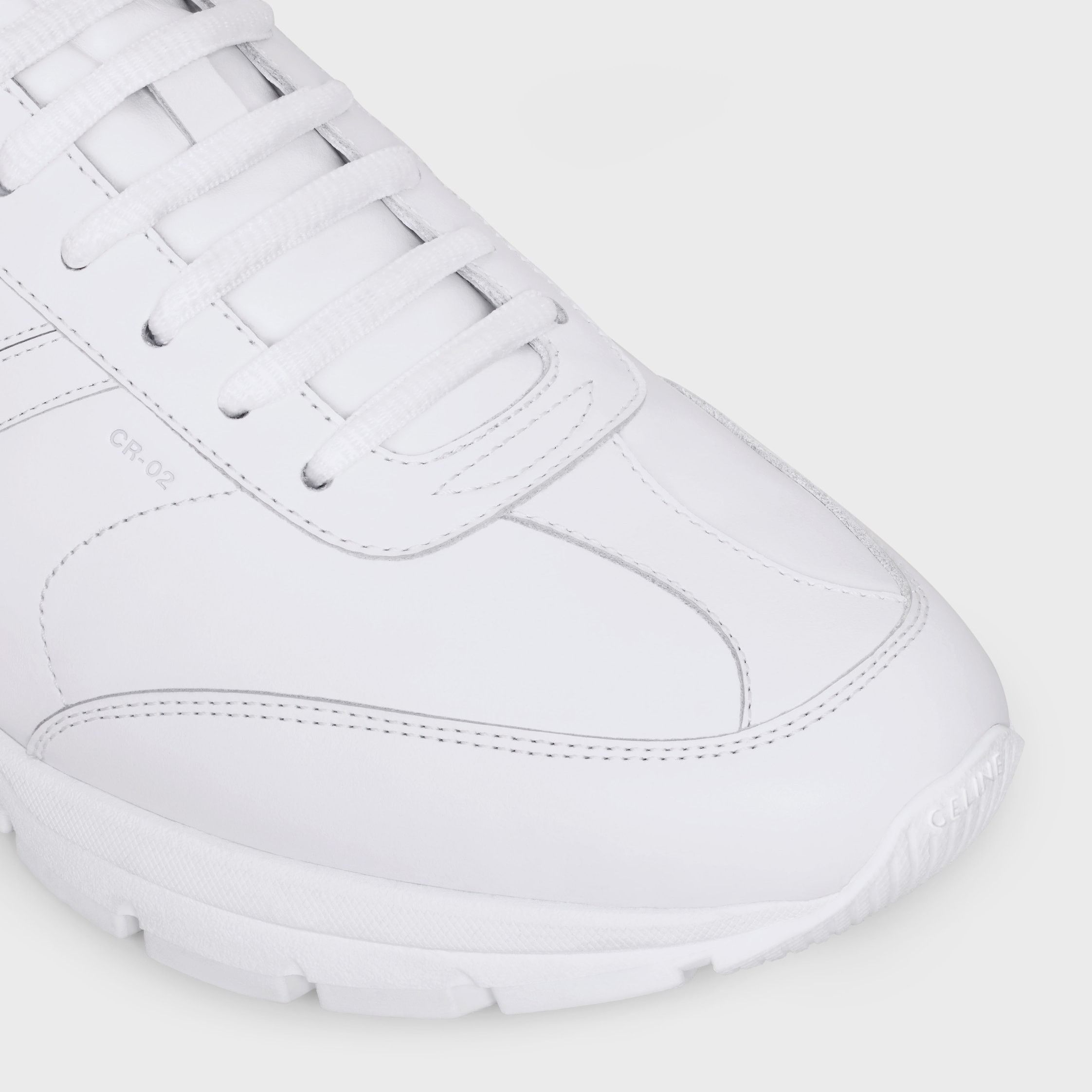Celine CELINE RUNNER CR-02 LOW LACE-UP SNEAKER IN CALFSKIN optic white /black Size US 9 / EU 42 - 4 Thumbnail