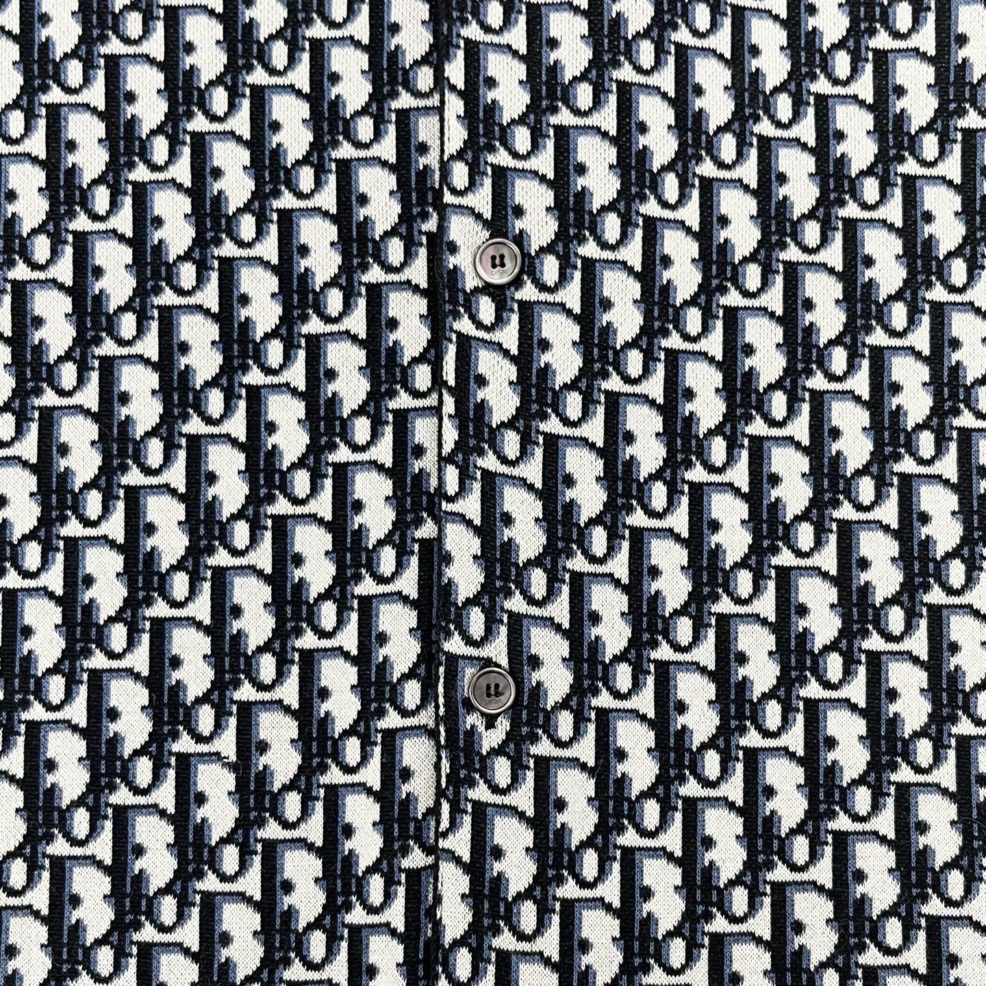 Dior Dior Monogram Print Cotton Knit Shirt Size US M / EU 48-50 / 2 - 5 Thumbnail