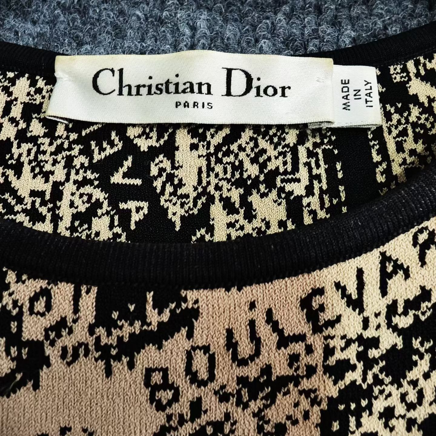 Dior Dior New Brown Paris Map Knit Dress Size XXS / US 00 / IT 34 - 4 Thumbnail