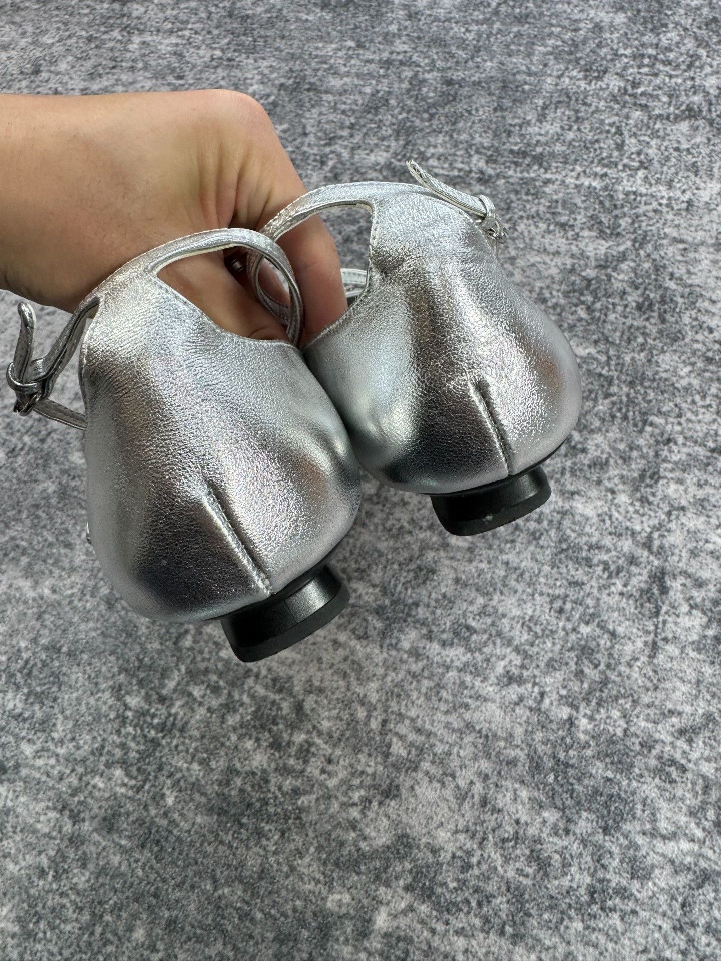 Miu Miu Miu Miu Silver Kitten Heels Size US 7 / IT 37 - 7 Thumbnail