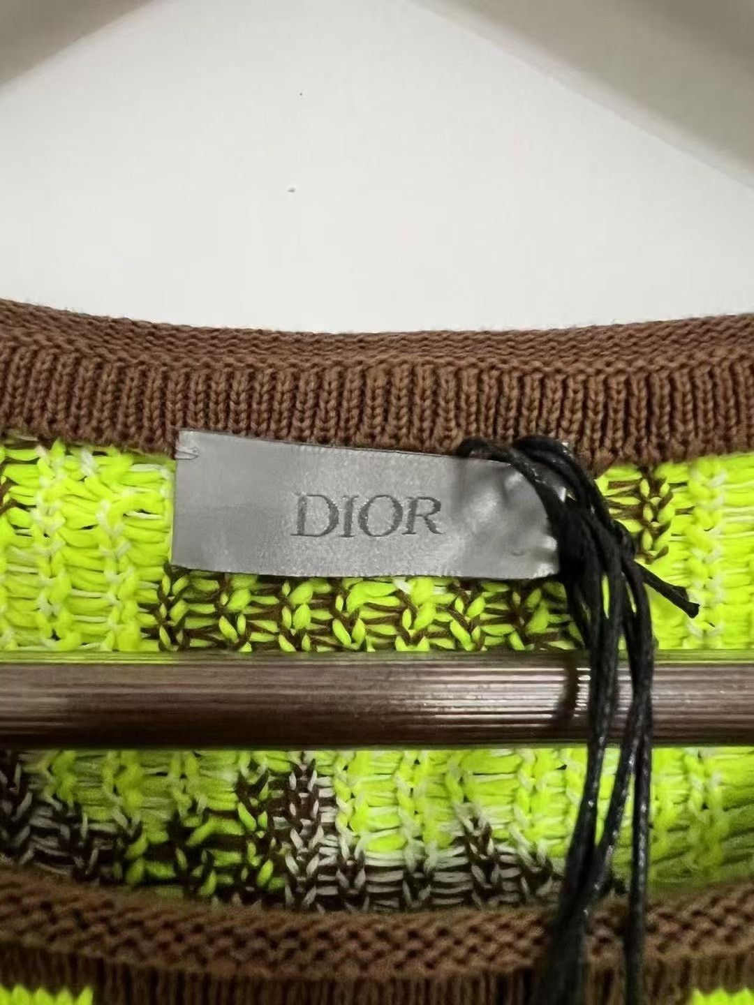 Dior Dior Fluorescent Green Floral Jacquard Sweater Size M / US 6-8 / IT 42-44 - 4 Thumbnail