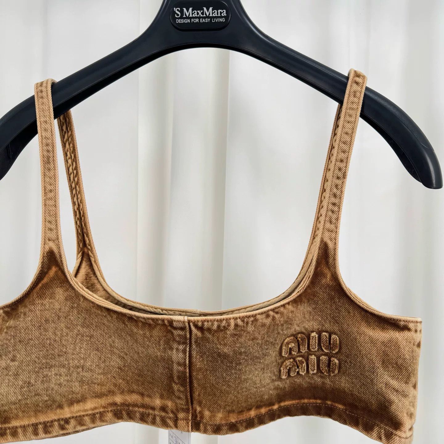Miu Miu Miu Miu Washed Embroidered Denim Camisole Size XS / US 0-2 / IT 36-38 - 2 Thumbnail