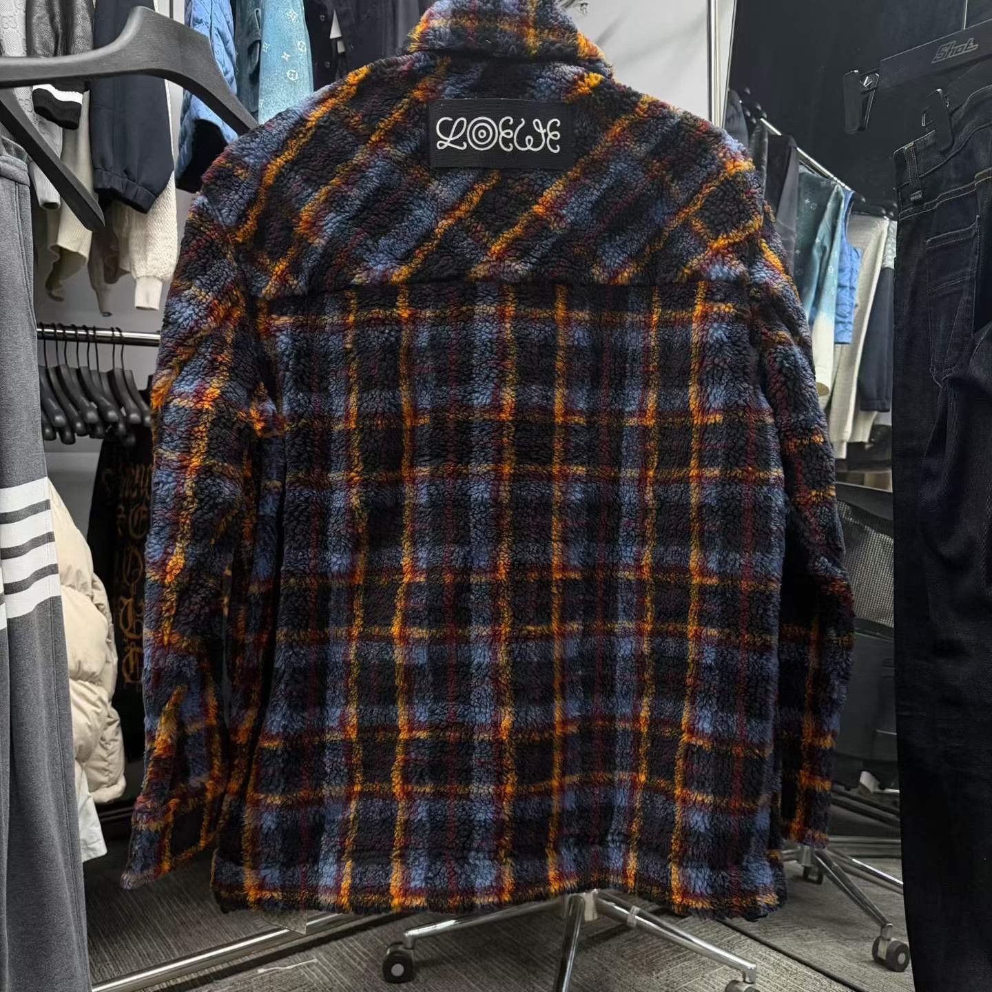 Loewe Loewe Pocket Check Fleece Jacket Size US XS / EU 42 / 0 - 2 Thumbnail