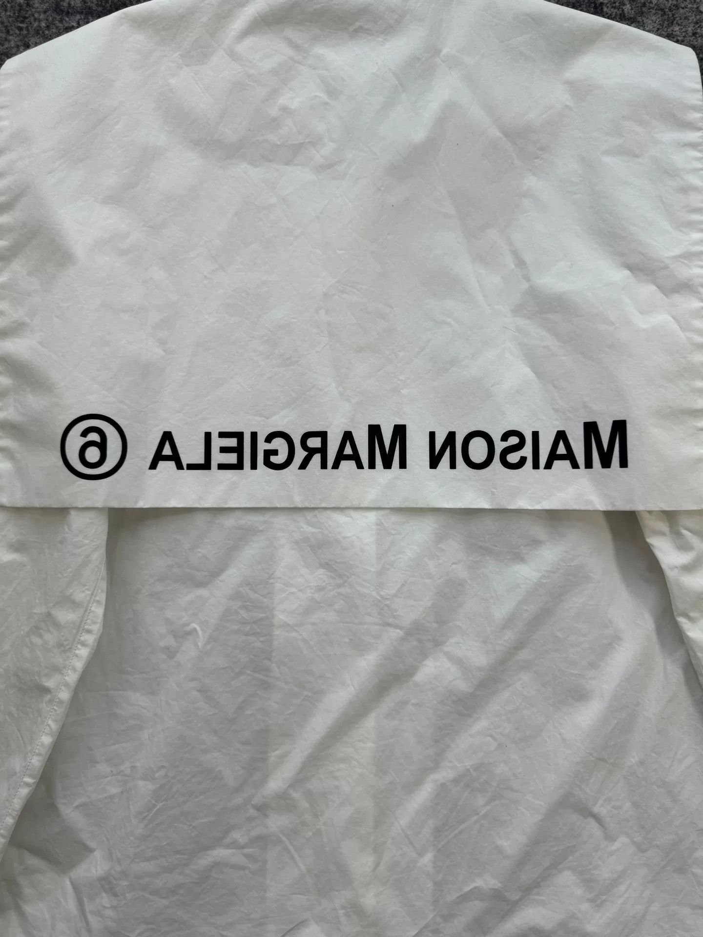 Maison Margiela Maison Margiela White Navy Collar Shirt Size US XXS / EU 40 - 5 Thumbnail