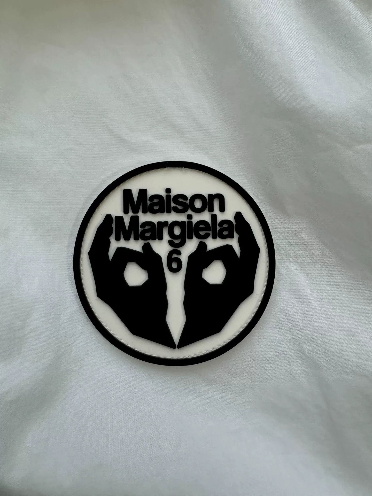 Maison Margiela Maison Margiela White Navy Collar Shirt Size US XXS / EU 40 - 3 Thumbnail