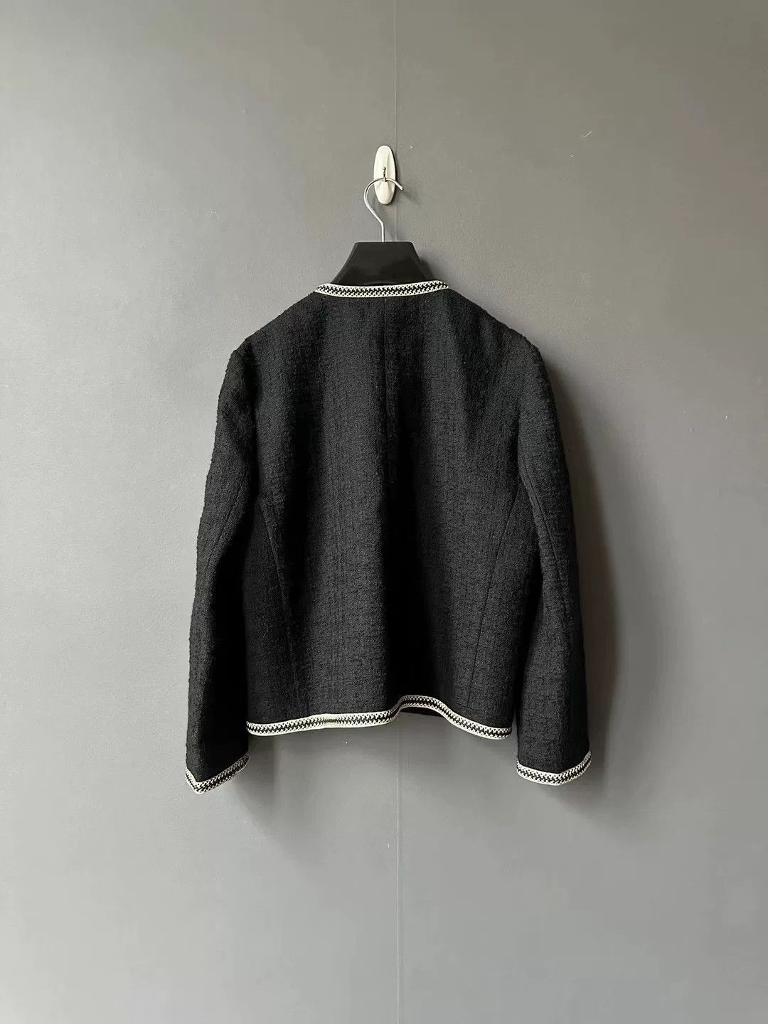 Chanel Celine Tweed Woven Classic Jacket Size M / US 6-8 / IT 42-44 - 2 Thumbnail