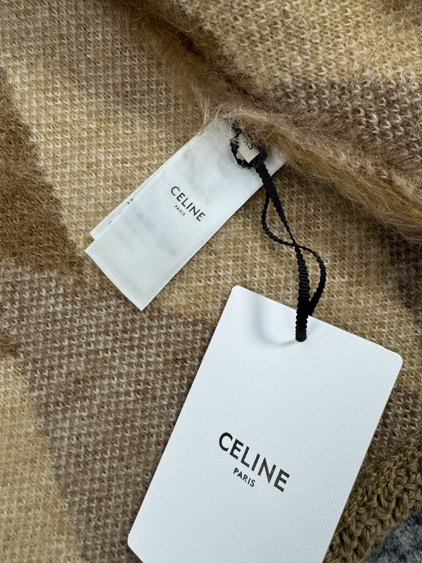 Celine Celine Mohair Diamond Pattern Gold Button Coat Size XS / US 0-2 / IT 36-38 - 5 Thumbnail
